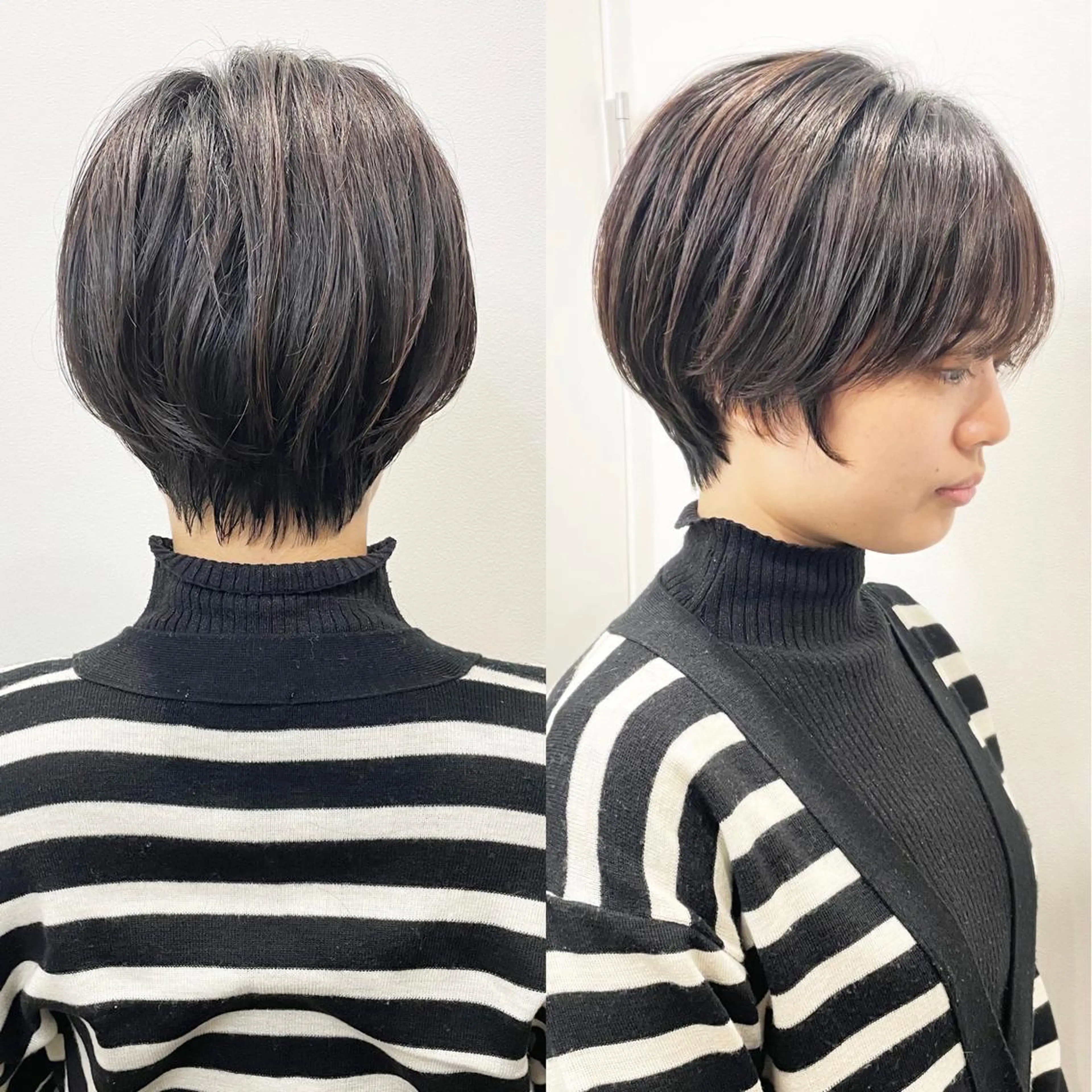 ショート ショートボブ ハンサムショート 丸みショート ボブ くびれヘア 🦋韓国系指名No1 店長/圓山 祐也🦋のヘアスタイル