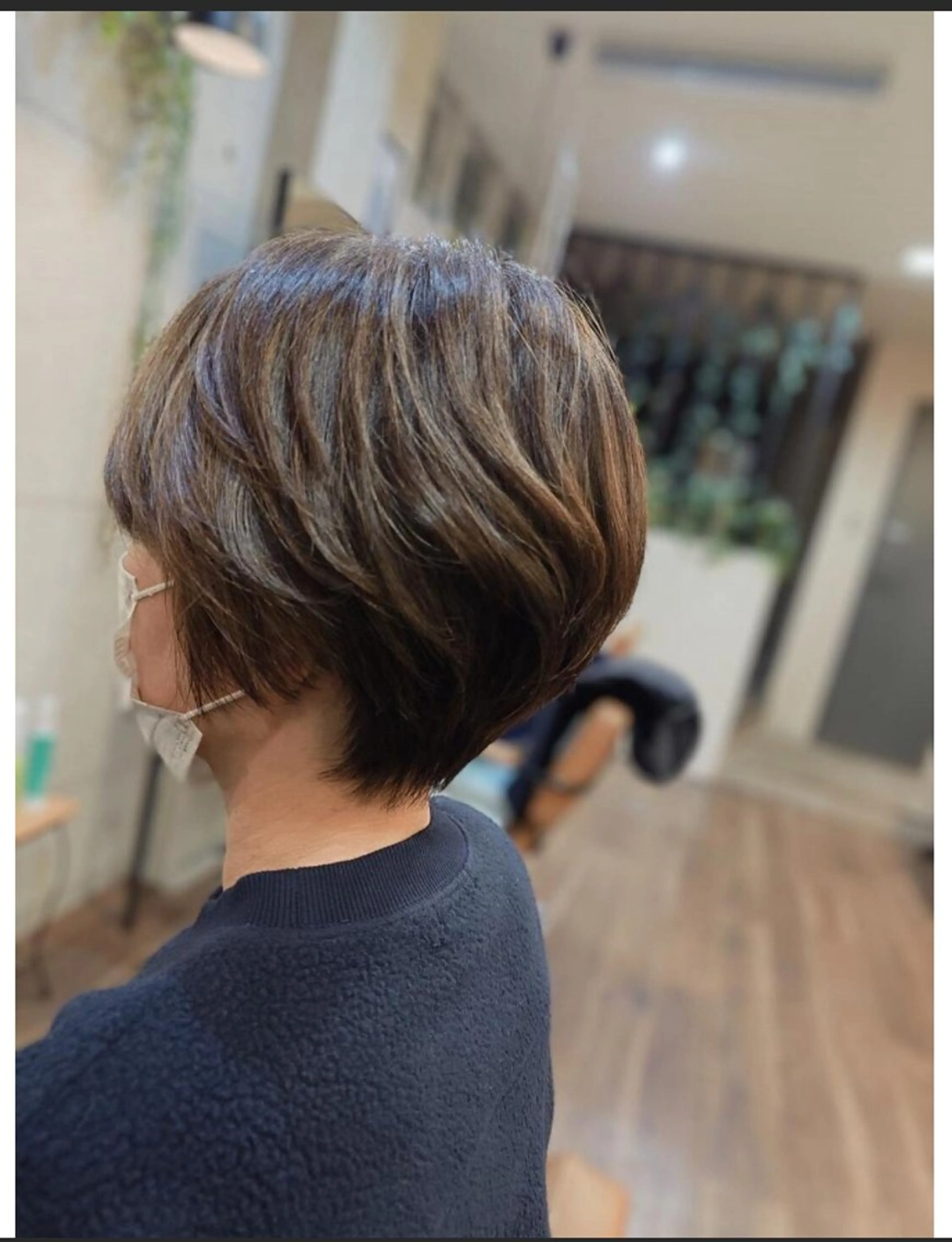 似合わせカット＋白髪染めリタッチ(3cm以内)の写真