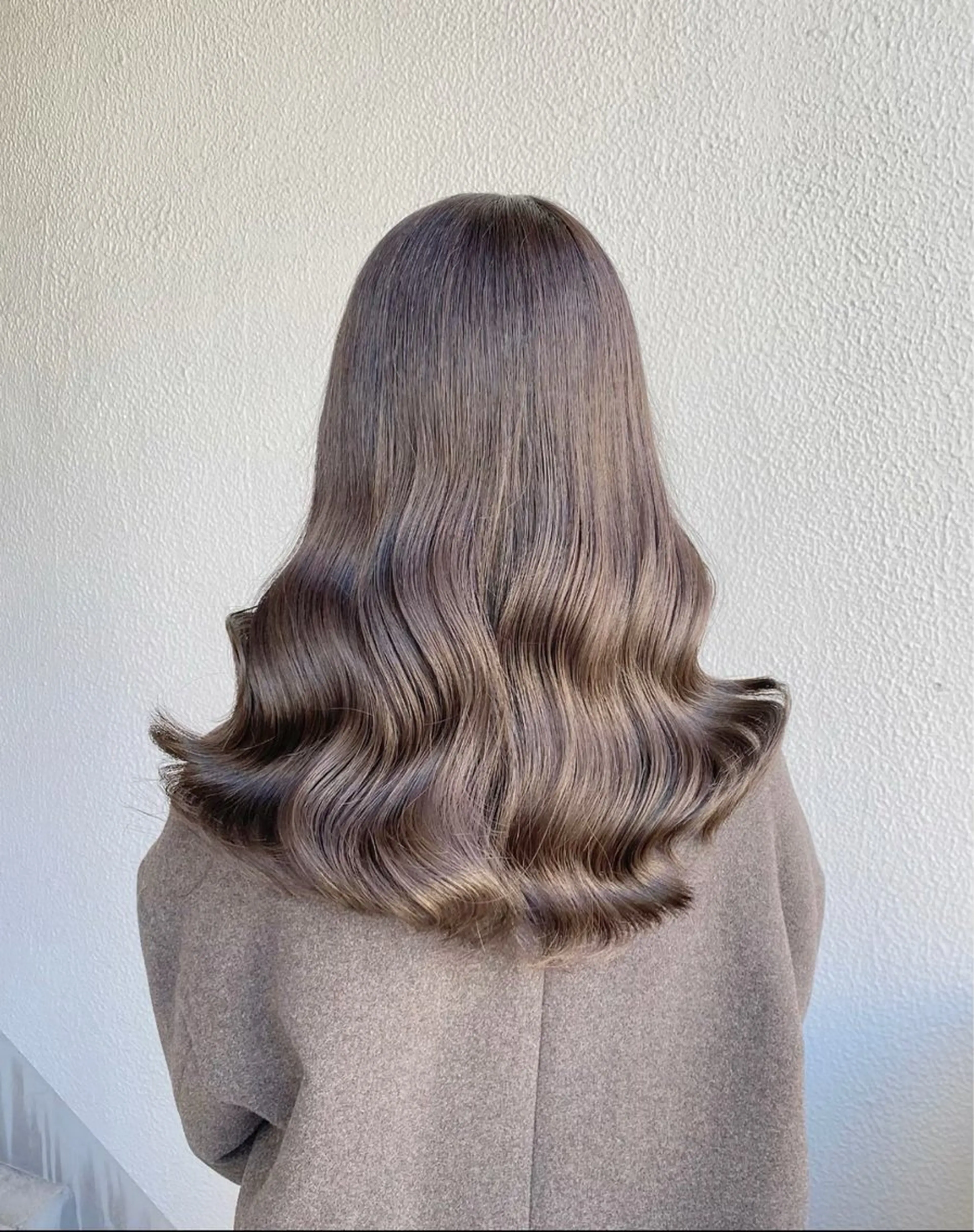 カラー 透明感ベージュ🤎 ナチュラルレイヤーのヘアスタイル