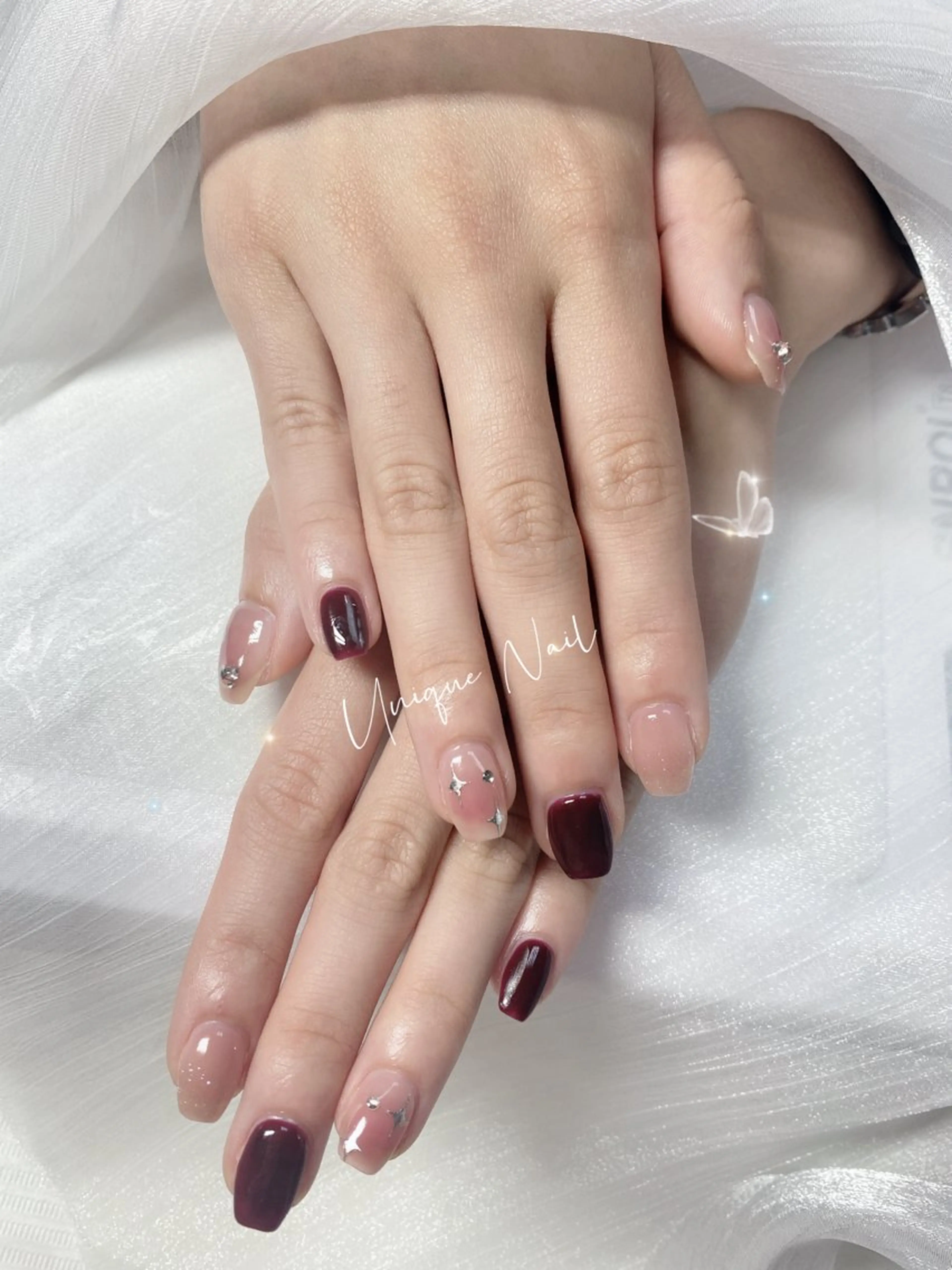 ネイル ハンドネイル ハンドケア UniqueNail 長さだし専門店のネイルデザイン