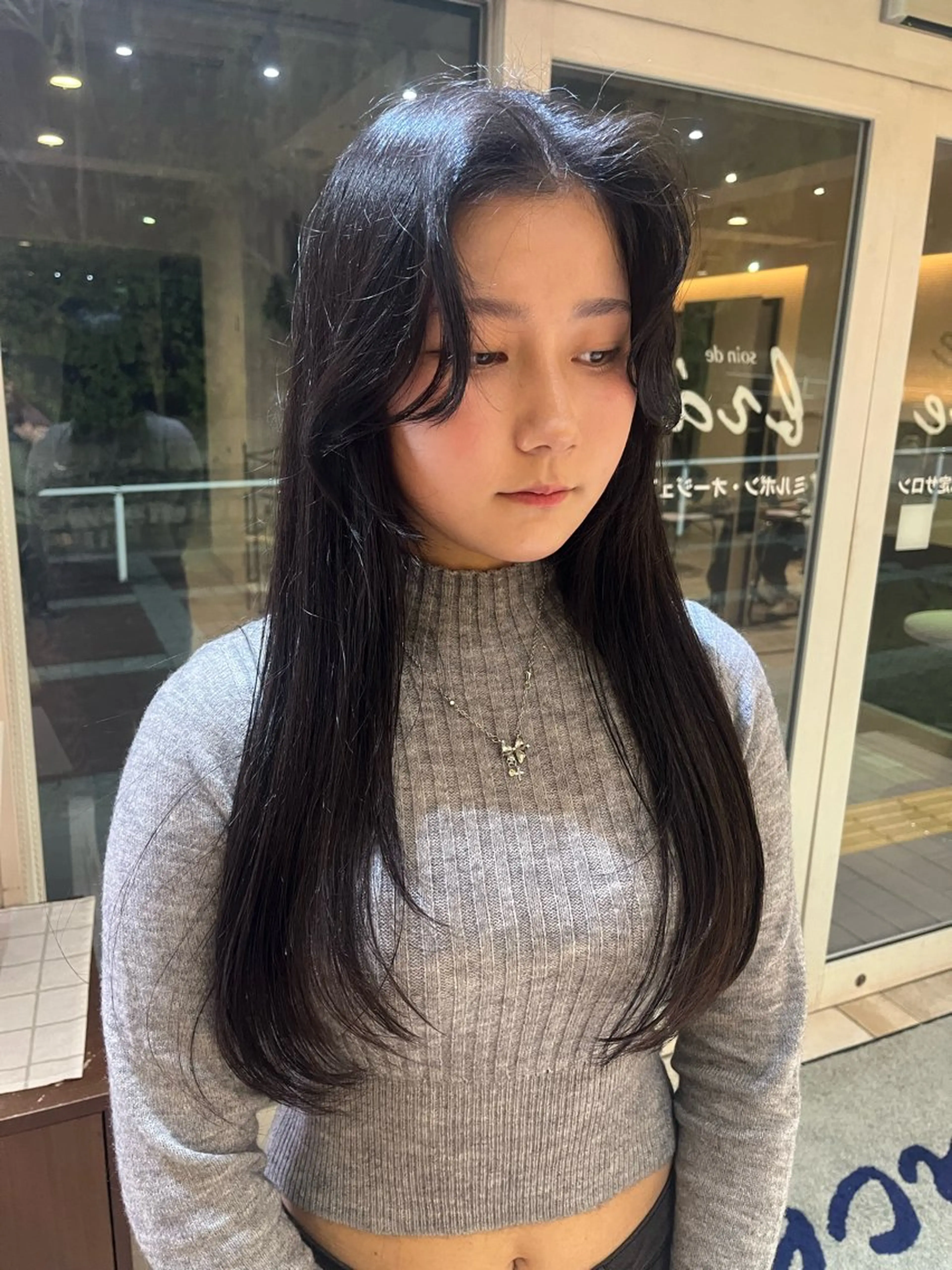 ロング カラー ブリーチ ダブルカラー エドルカラー インナーカラー ブリーチなしカラー 髪質改善/レイヤー/ ボブ/磯野史歩のヘアスタイル