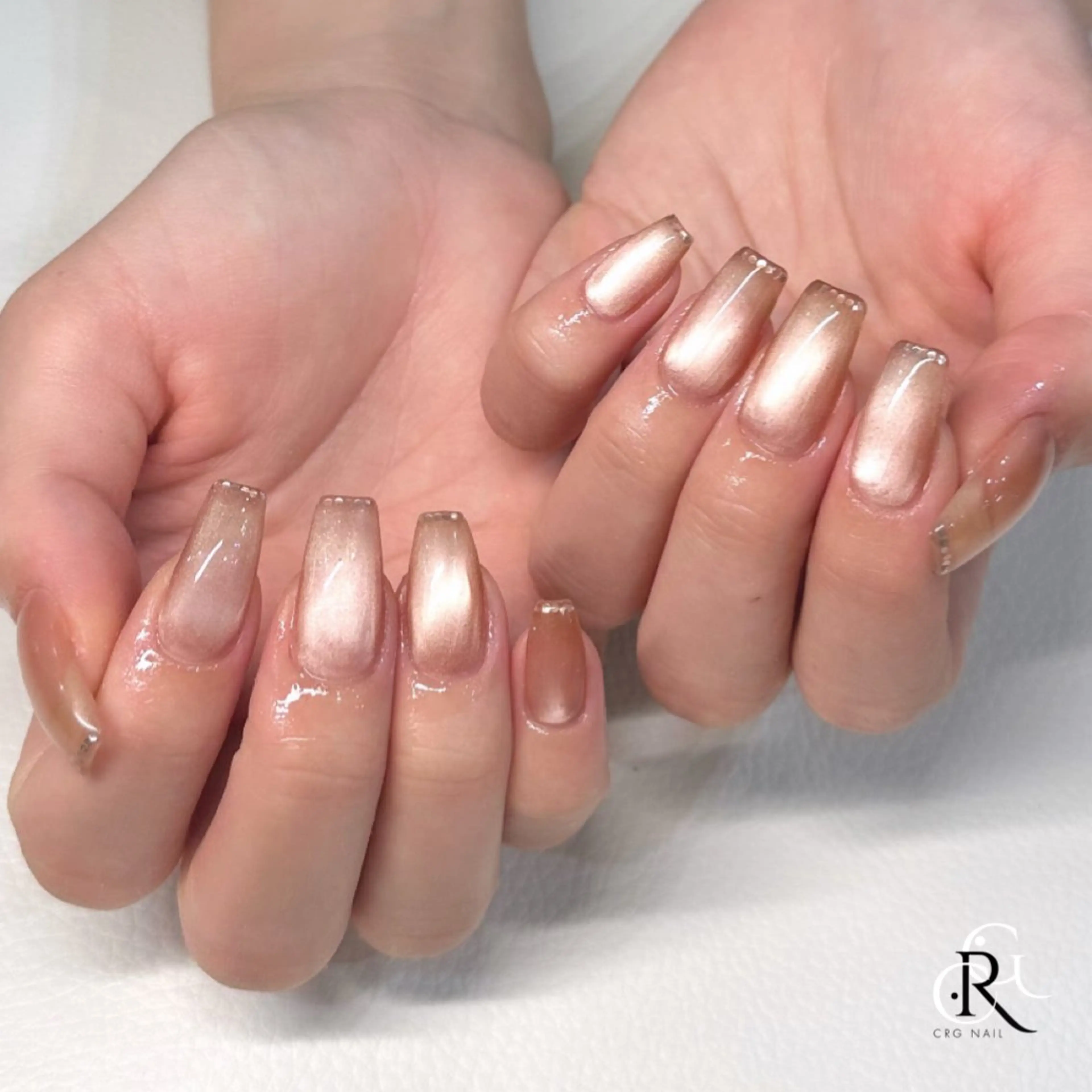 ネイル 氷ネイル・うるうるネイル マグネットネイル ハンドネイル 美フォルム✨ CRG　RURIのネイルデザイン