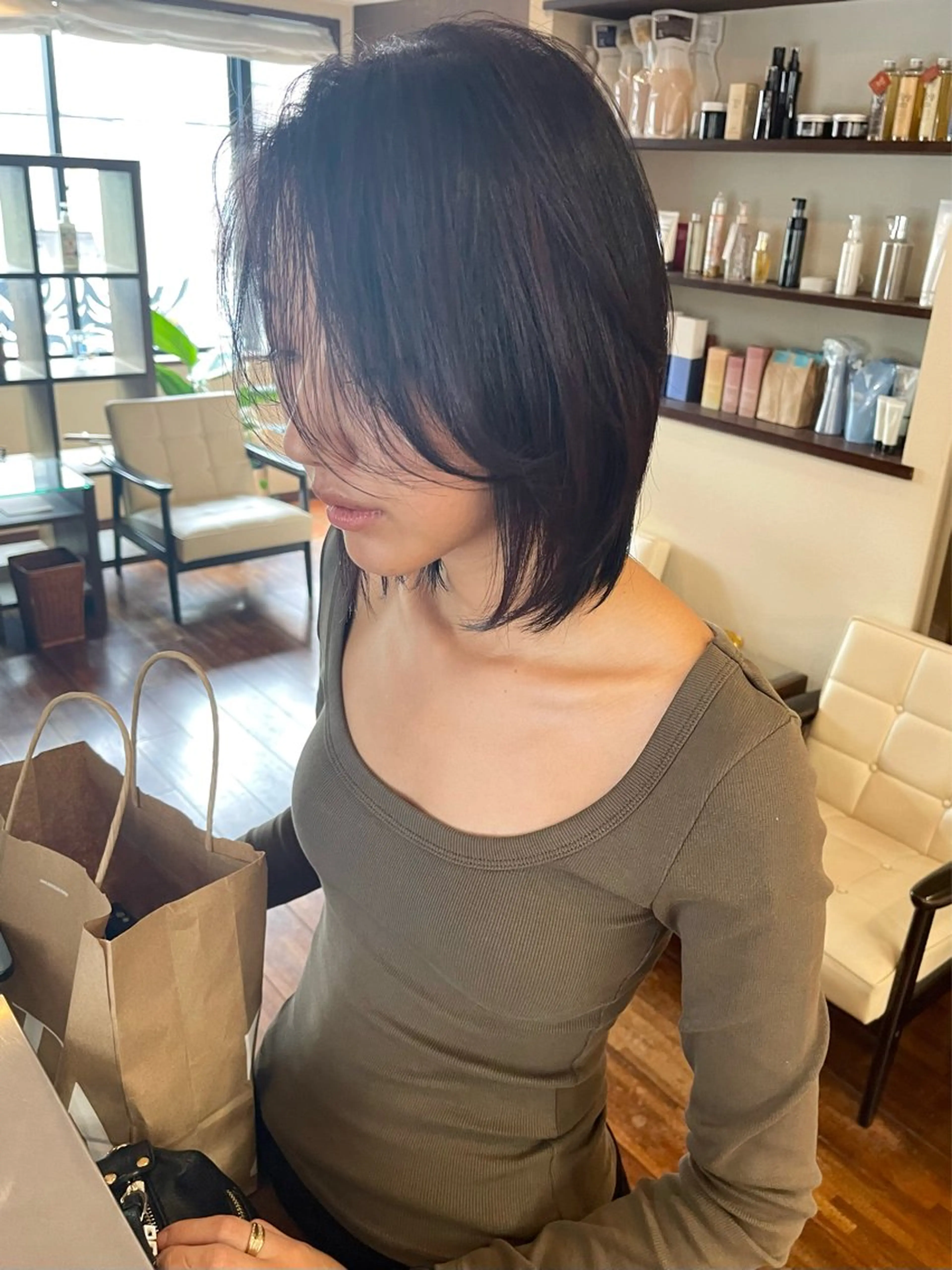 ショート カラー ハイライトカラー レッドカラー ハイライト ウルフカット カット ヘアカラー トリートメント 田室 和幸のヘアスタイル