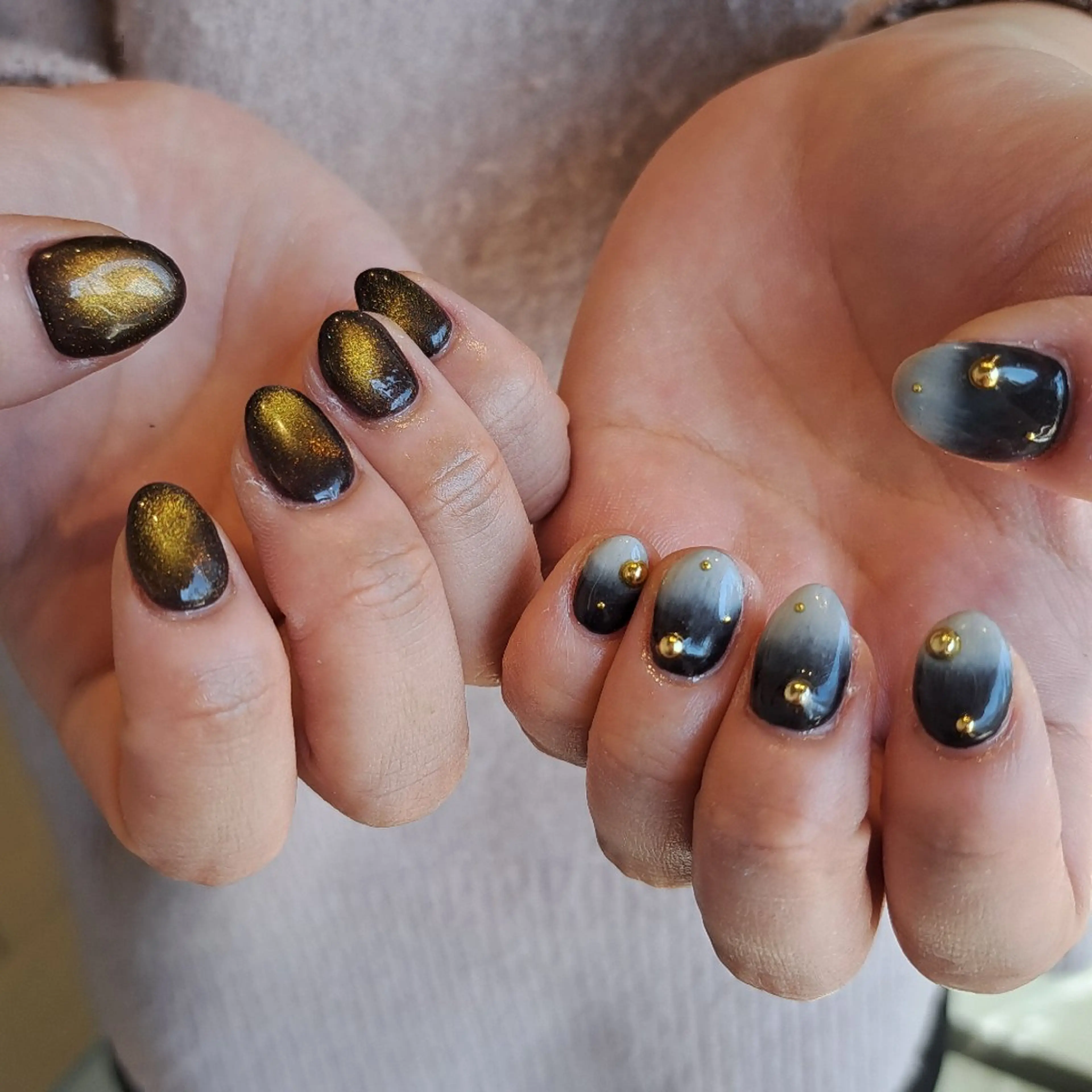 ネイル アートネイル ジェルネイル マグネットネイル 持ち込み ハンドネイル Nail mood デザイン持ち込みokのネイルデザイン