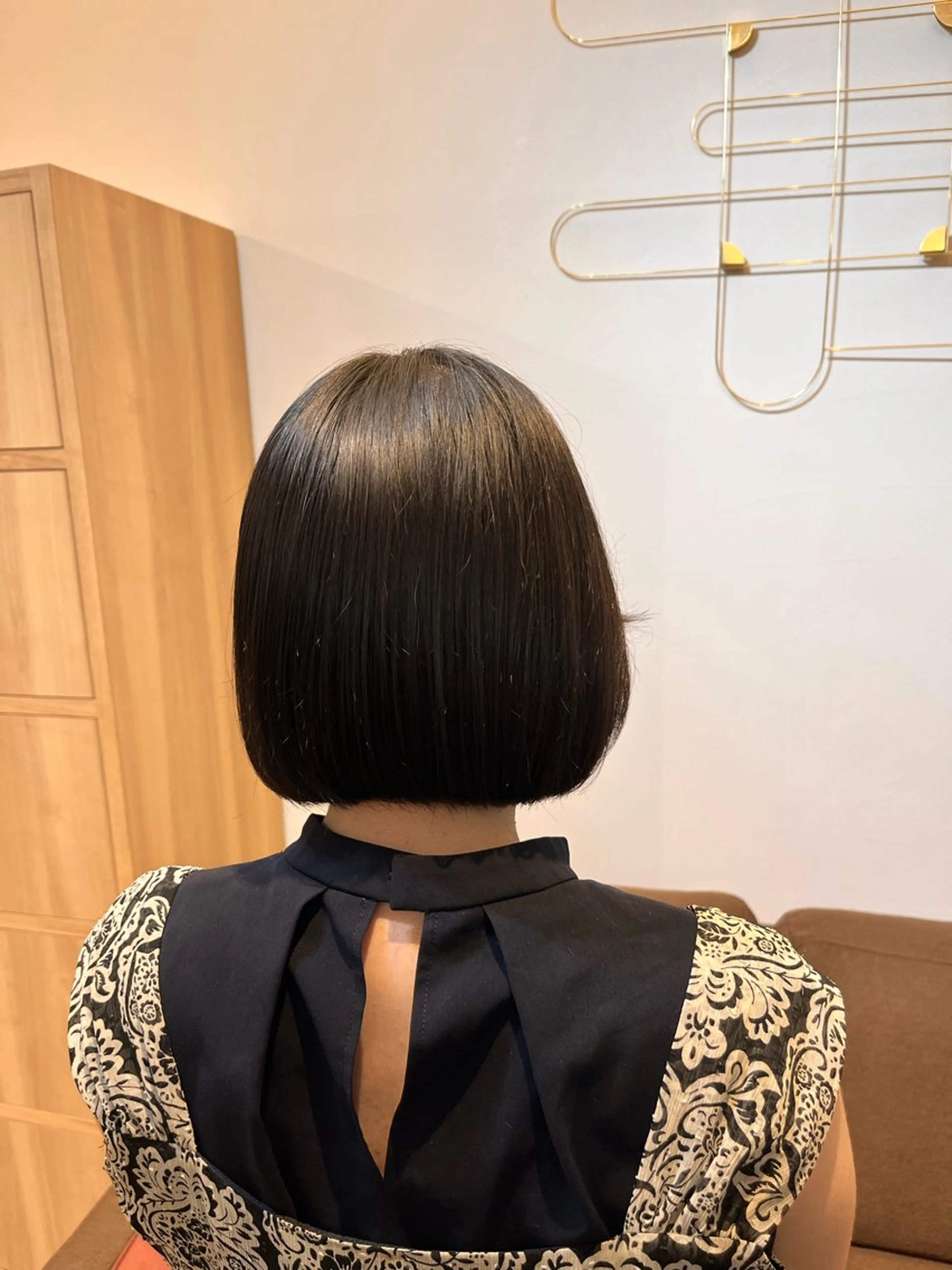 ミディアム ボブ カット 臺 佳連のヘアスタイル