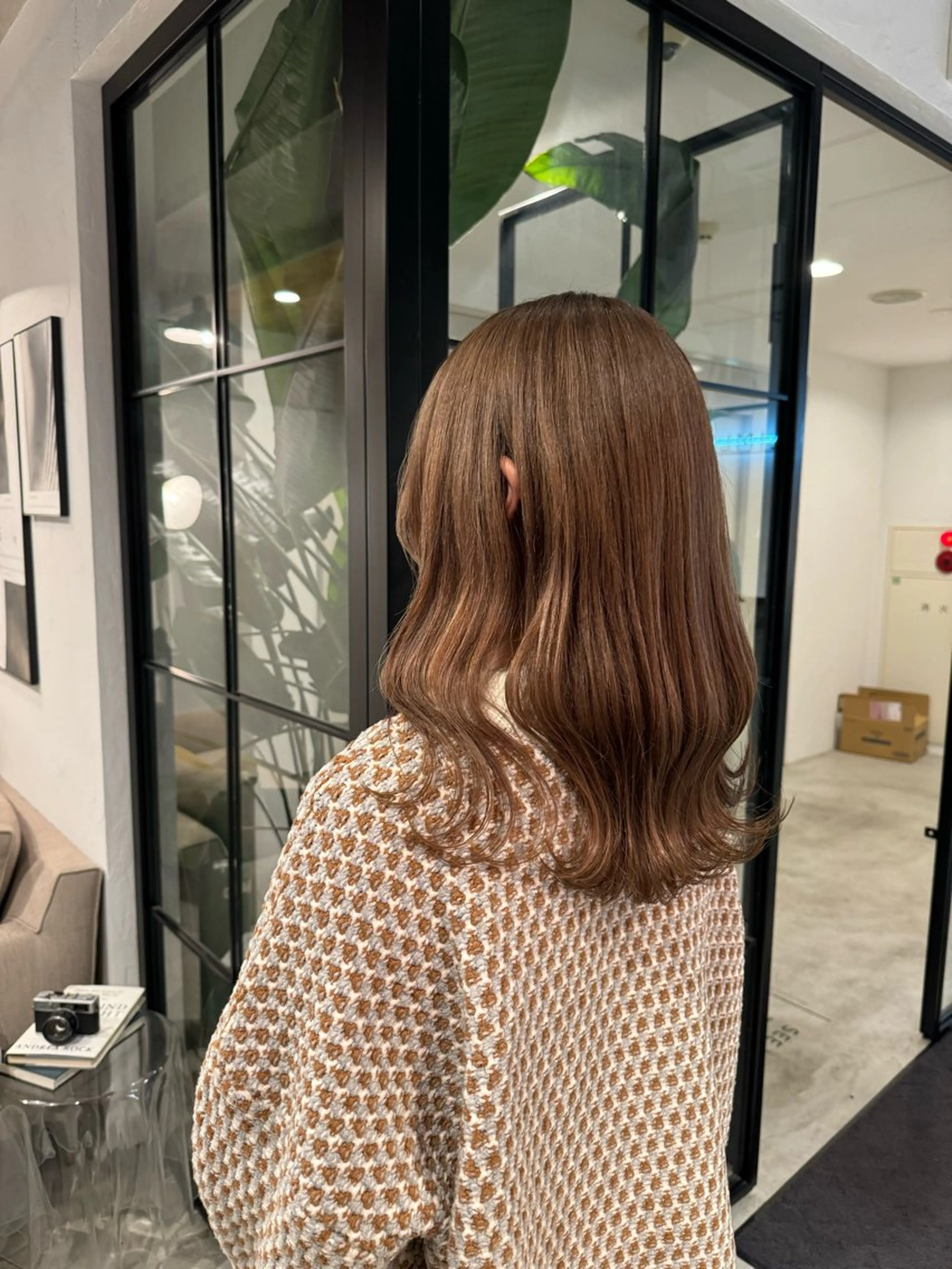 セミロング ヘアカラー トリートメント ベージュカラー/新潟 カラー特化/落合優吾のヘアスタイル