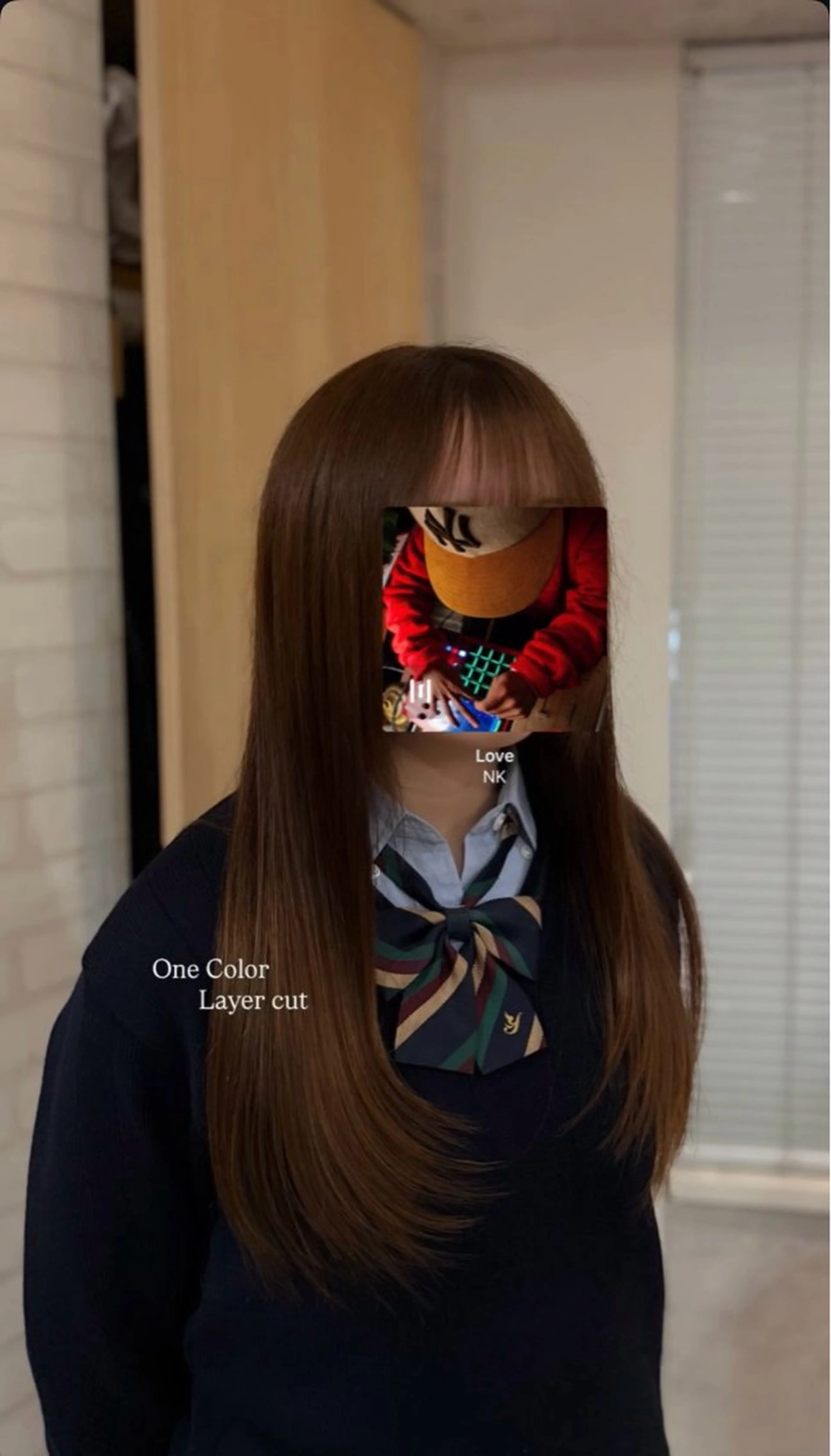 カット付き✂︎《ワンカラー》☑️(ボブ/レイヤー/3cm以上カット/毛量調節)の写真