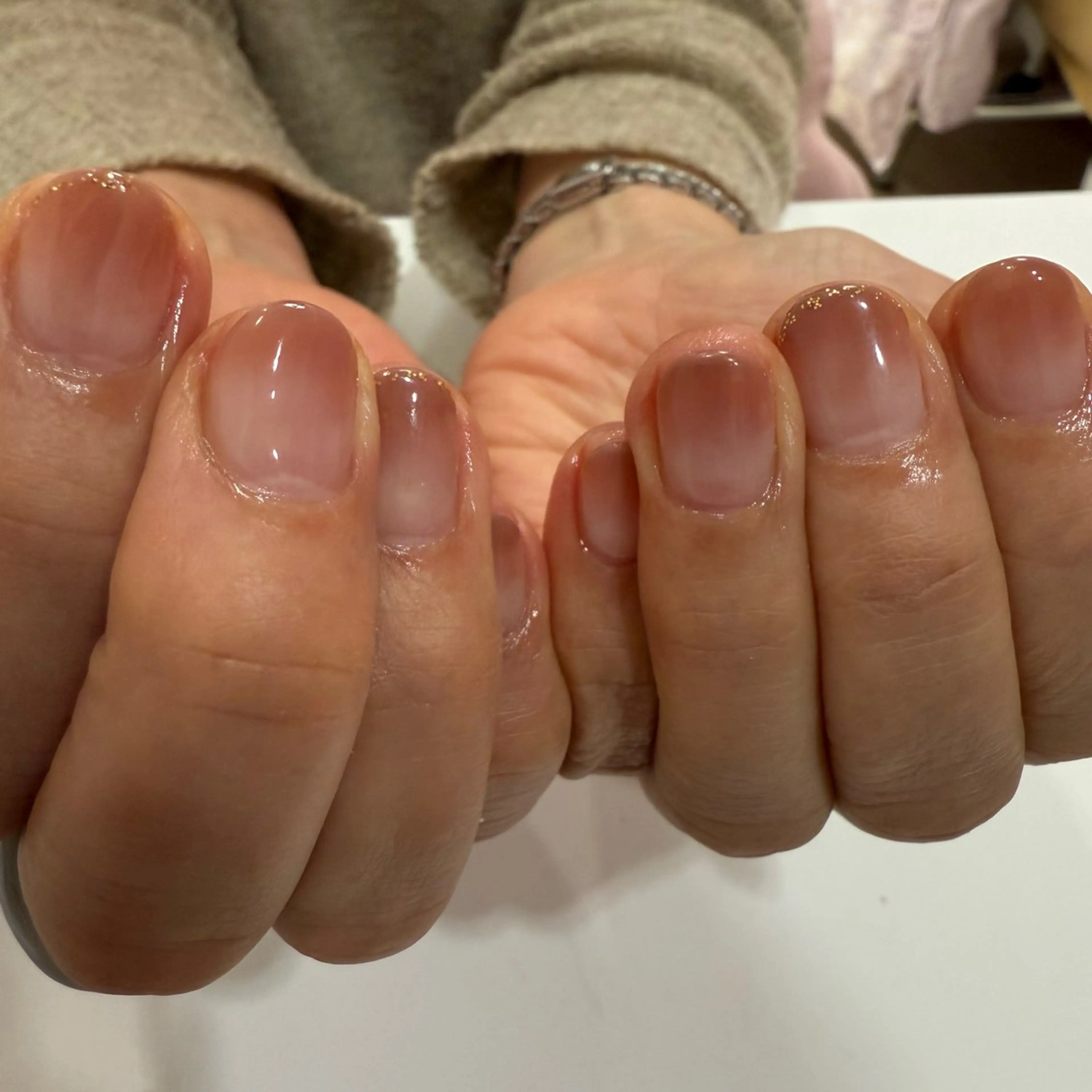 ネイル クリアネイル グラデーション ハンドネイル .clair 【クレル】のネイルデザイン