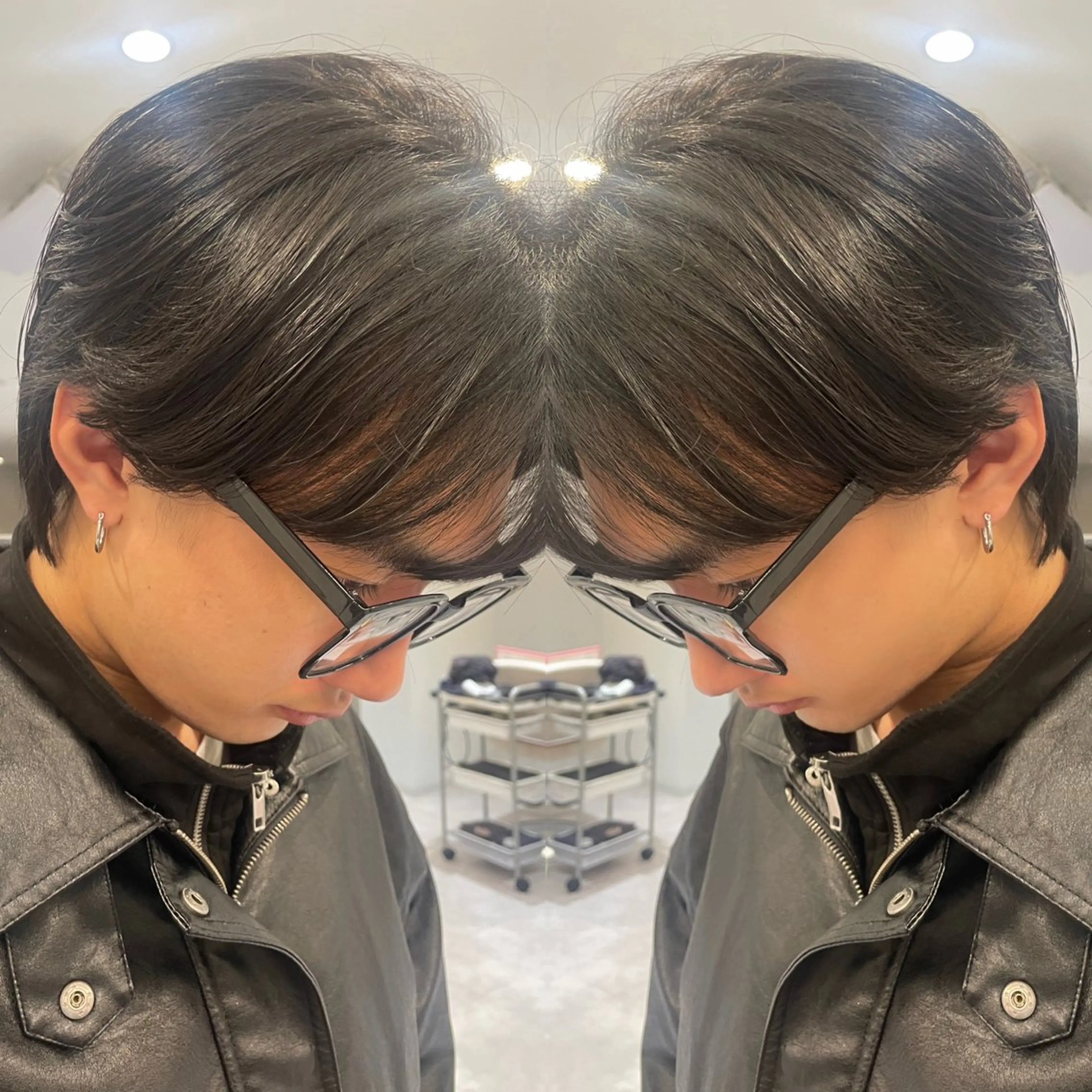 メンズ カット ヘアカラー パーマ トリートメント ヘッドスパ 🥣安野祥華 銀座大人ショート🥣のヘアスタイル