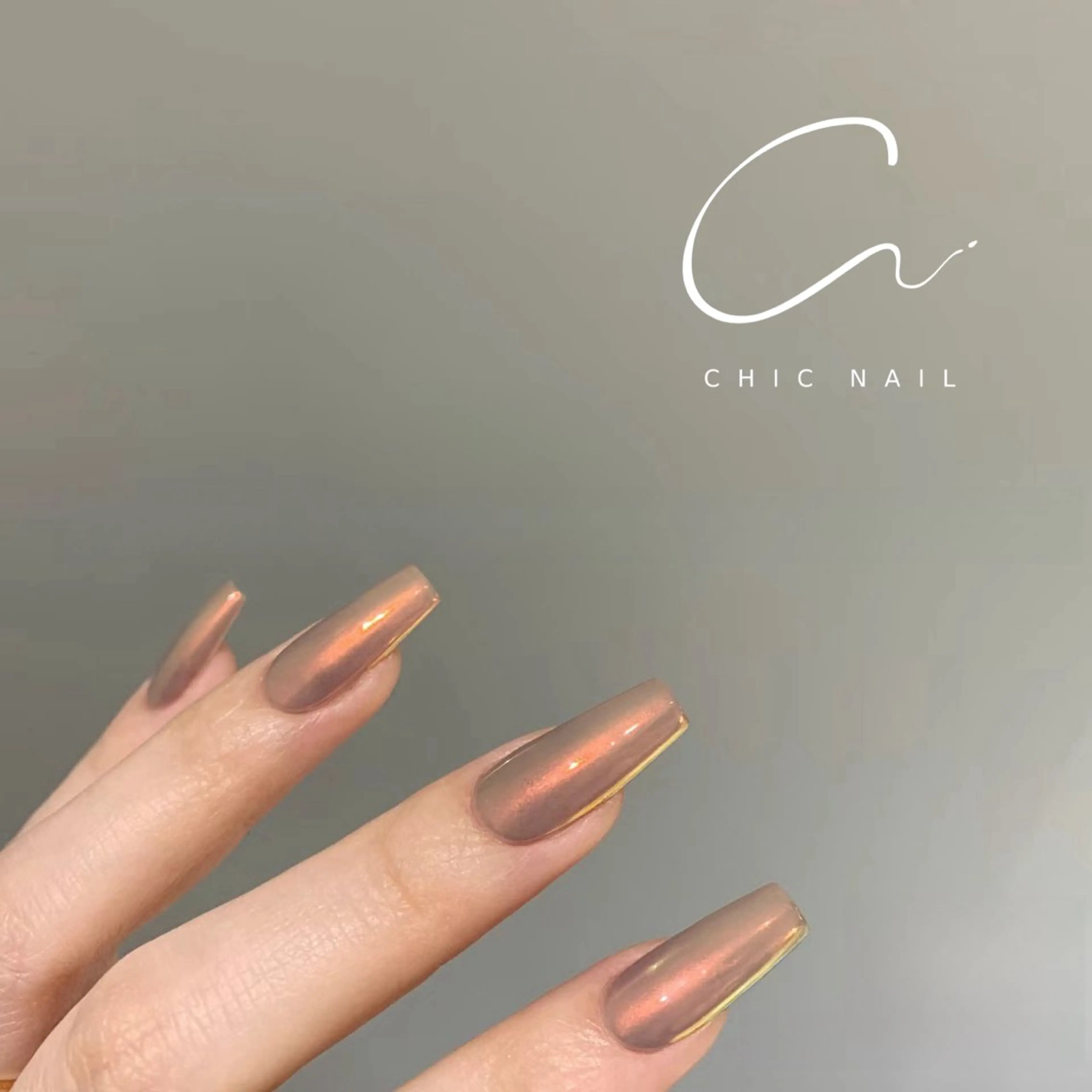 ★HAND🪞ミラーorうる艶オーロラワンカラー♪ベース付け🎀オフ・お爪の形整え・甘皮のお手入れ（ドライケア）込みの写真