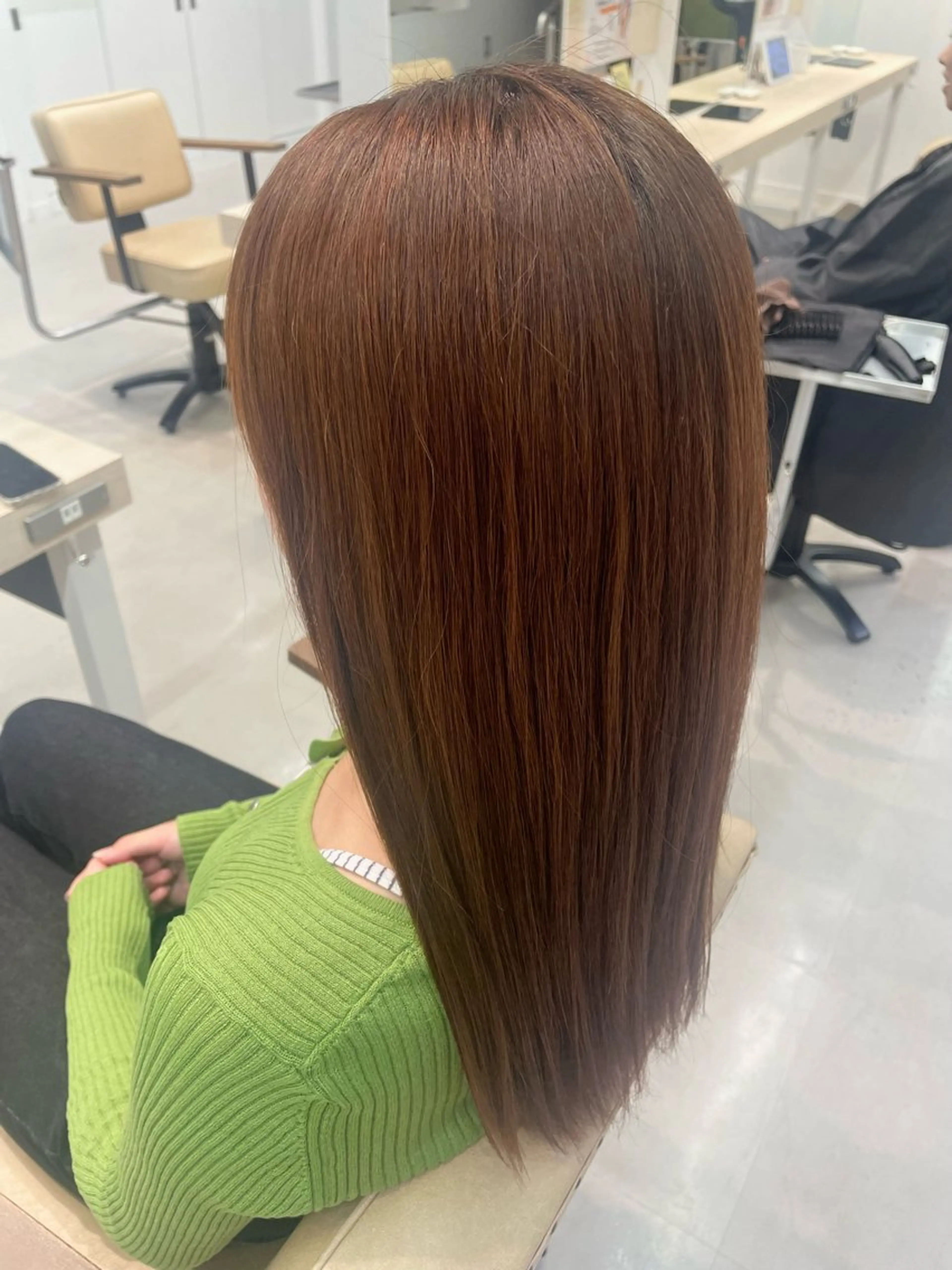 ロング 縮毛矯正 かずや🍀/髪質改善 /艶髪カラー/眉毛のヘアスタイル