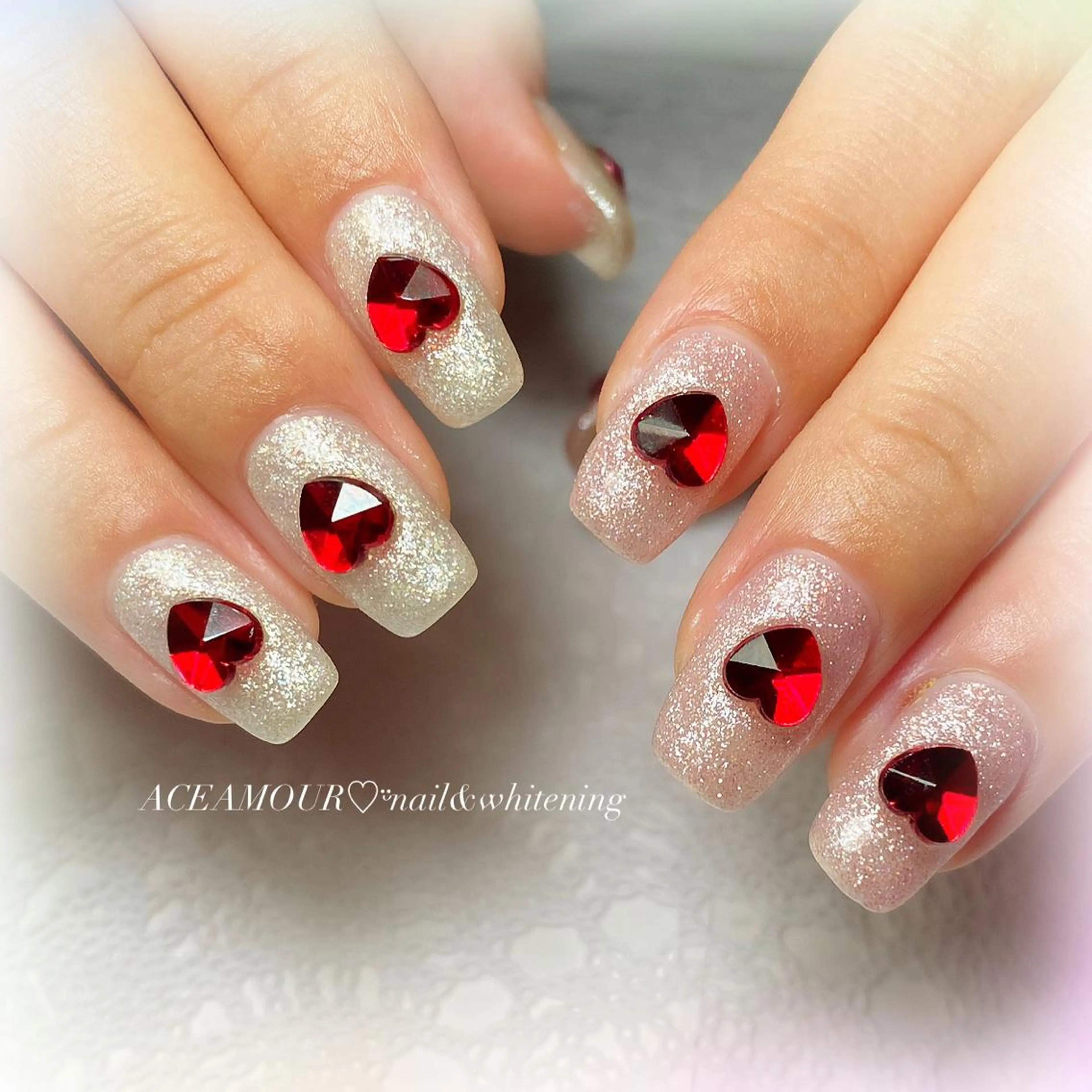 ネイル 持ち込み ワンカラーネイル ネイル/耳つぼ /新ホワイトニングのネイルデザイン