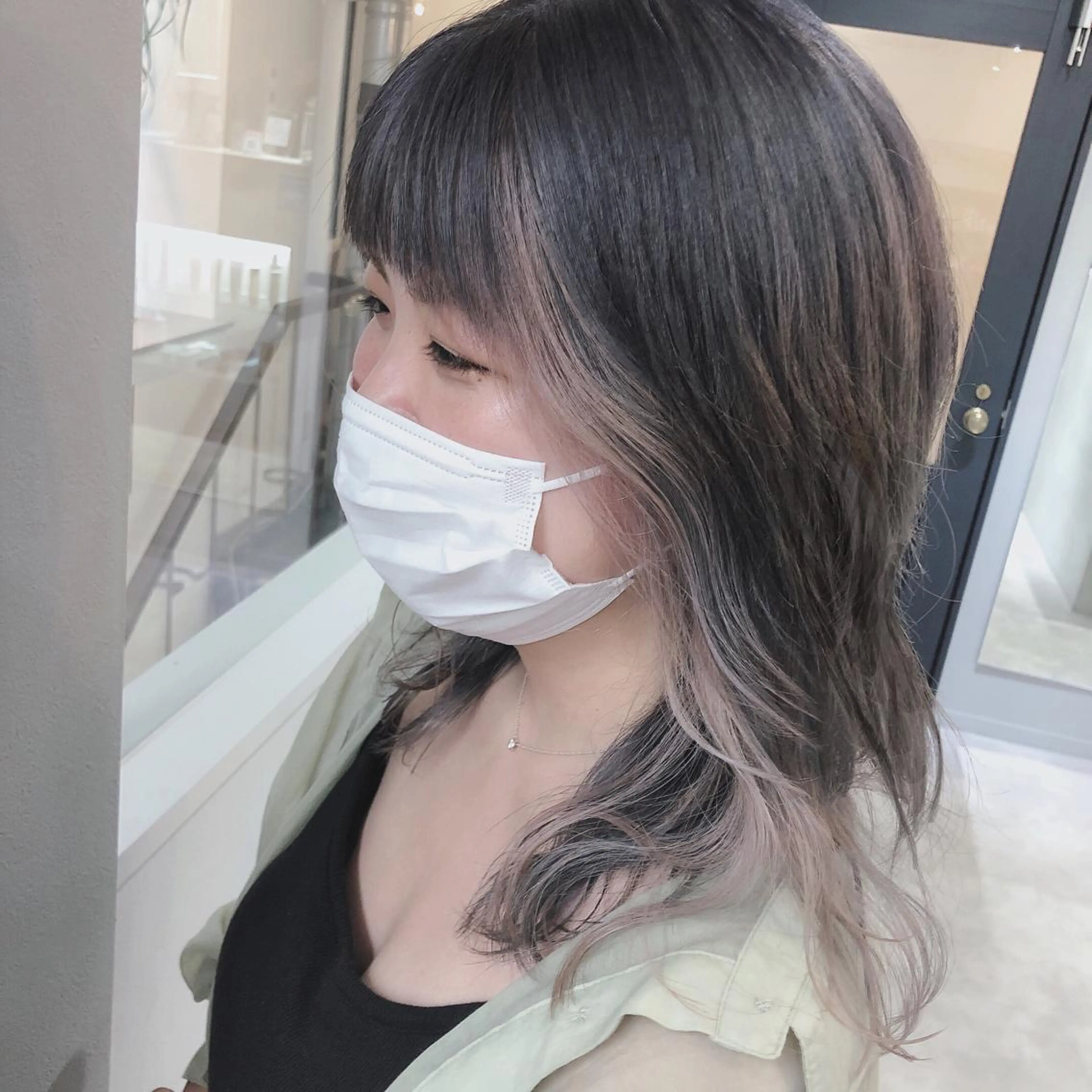 ミディアム カラー ヘアアレンジ CheRiR【シェリール】所属・cherir髪質改善 パーソナルカラー診断のヘアスタイル