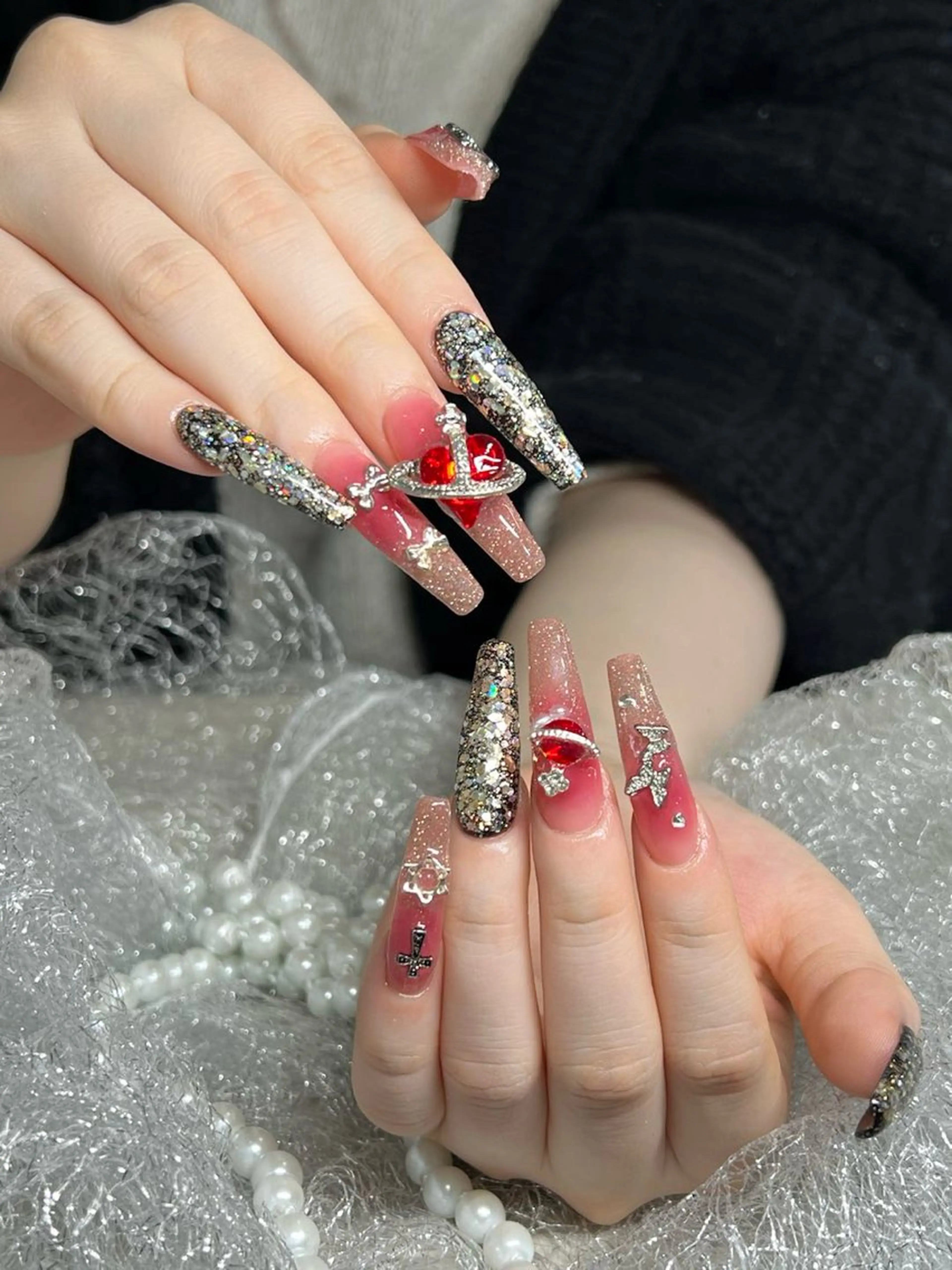 ネイル 韓国ネイル ネイルチップ ハンドネイル More Glam 池袋東口店のネイルデザイン