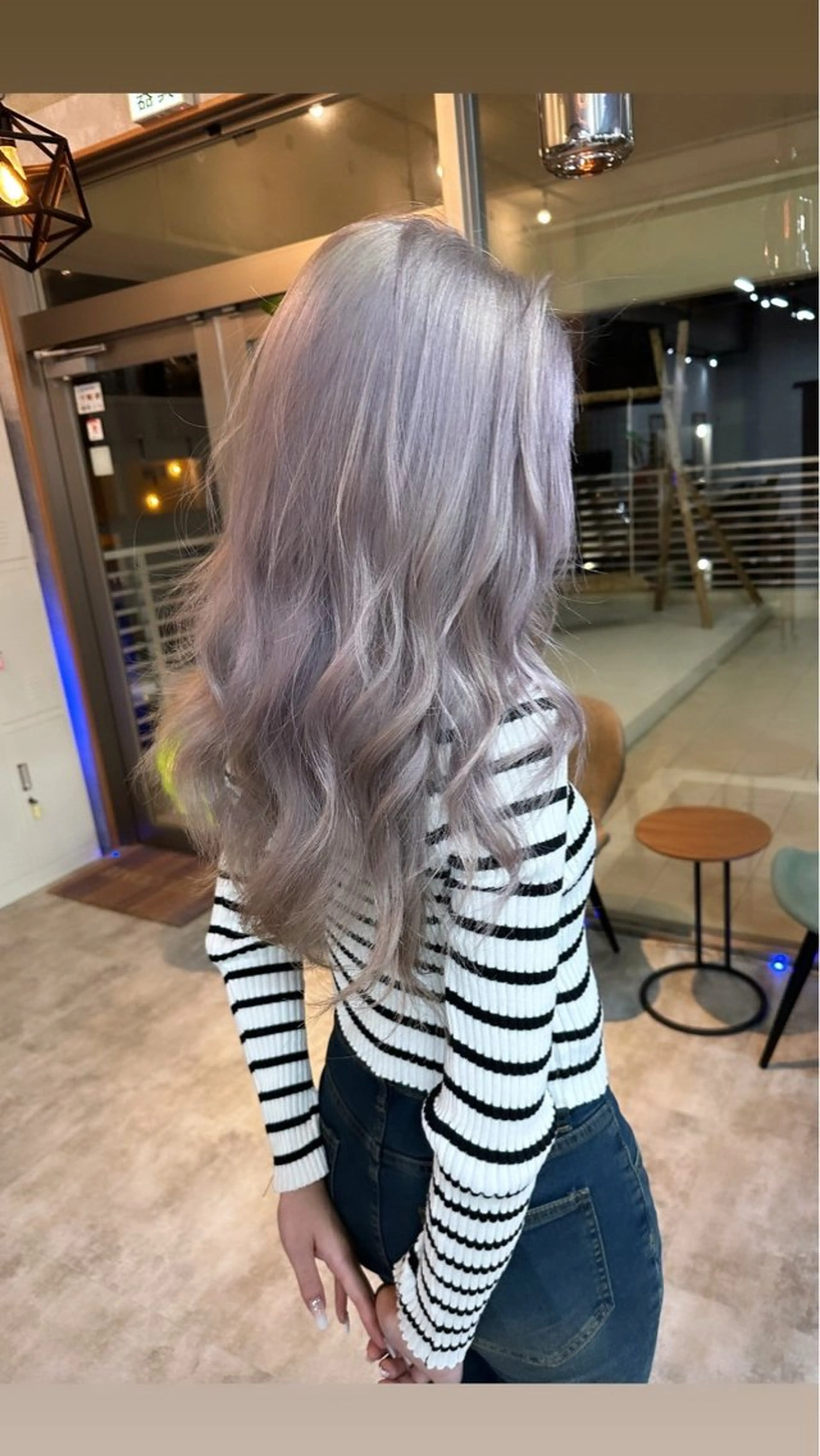 ロング カラー シールドヘアー/那覇 /縮毛矯正/ブリーチのヘアスタイル