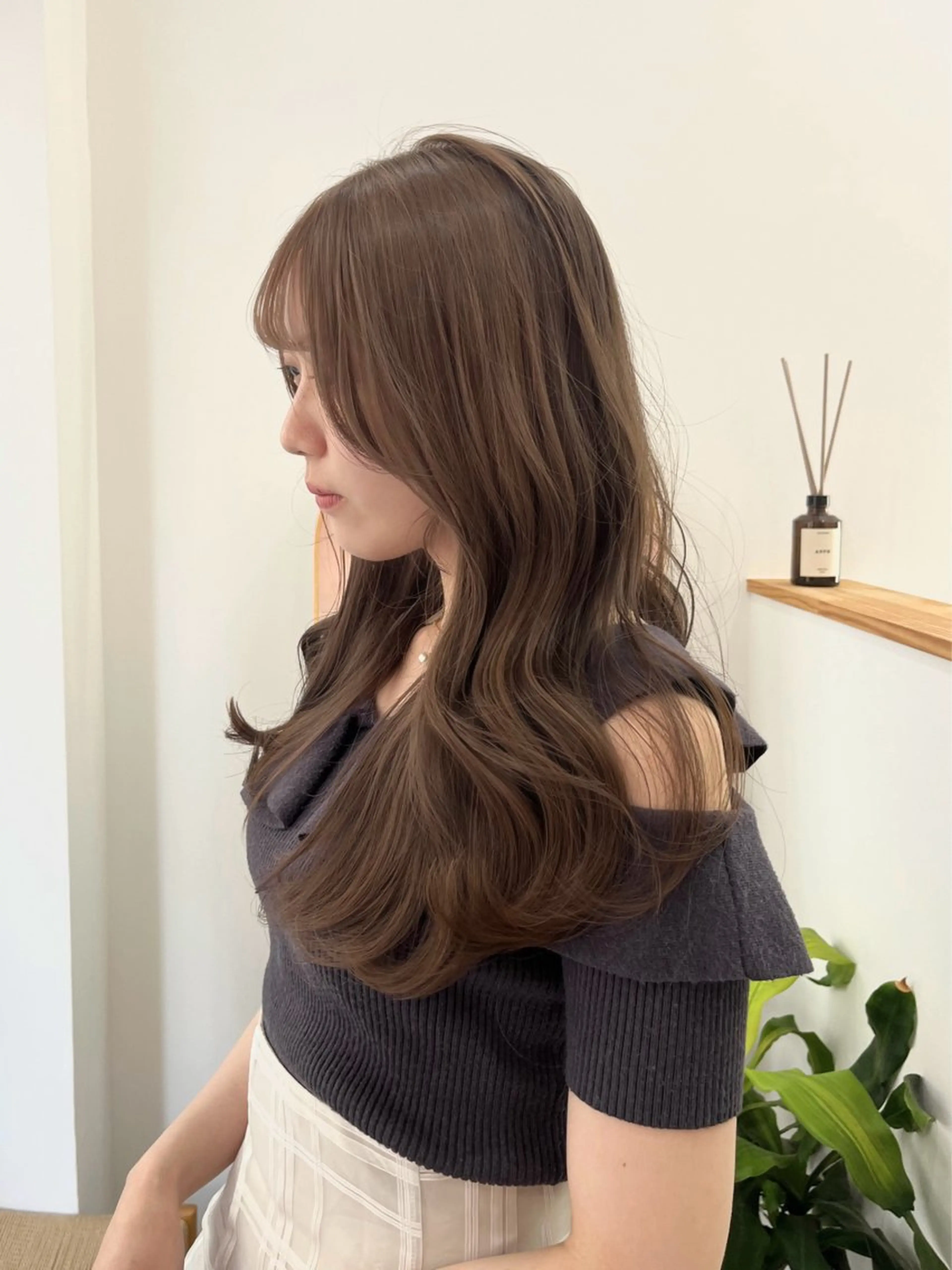 ロング カラー トリートメント ベージュ⟡˖レイヤー ˖ ࣪⊹あずきのヘアスタイル