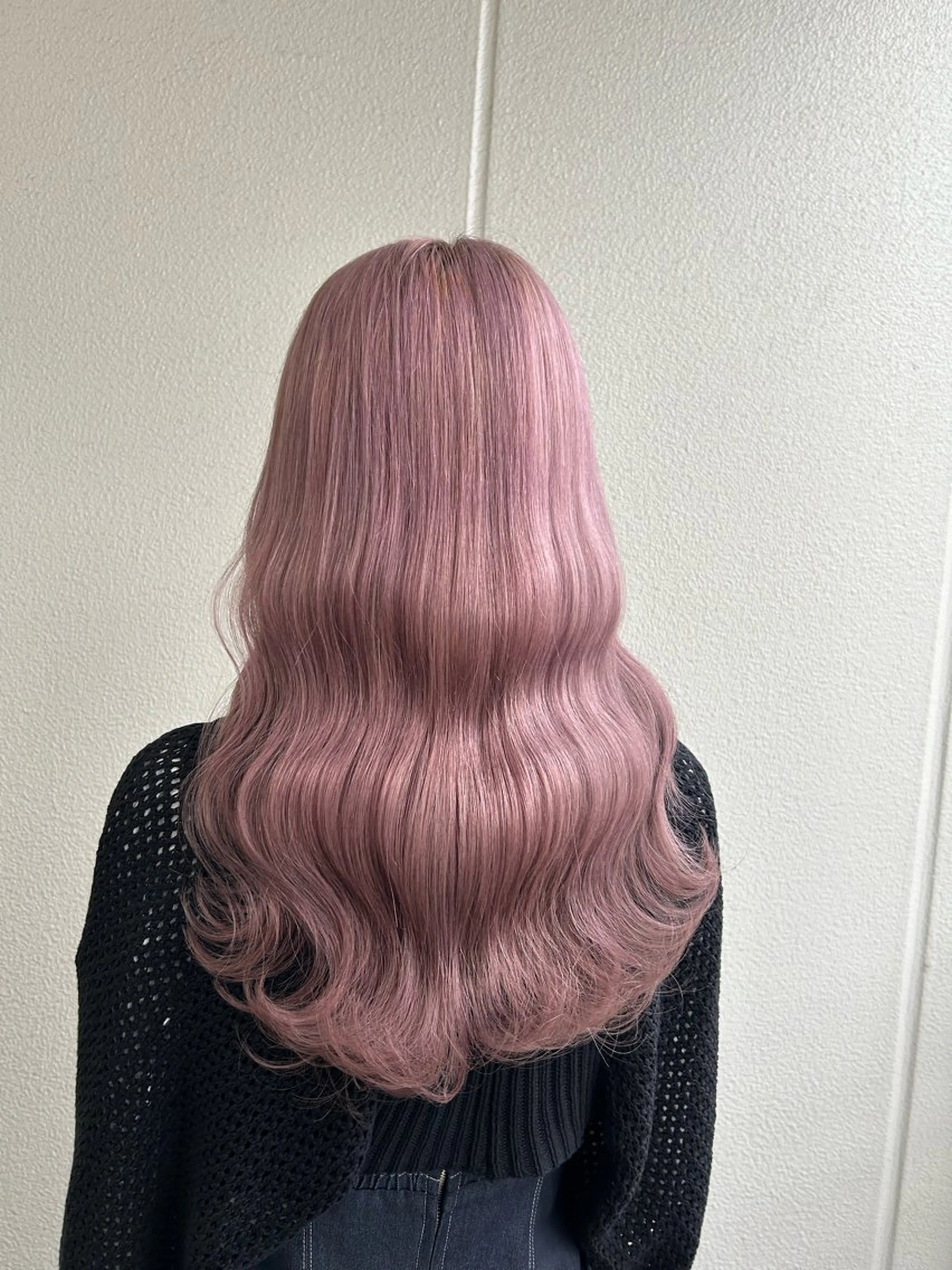 ロング カラー ヘアアレンジ ピンクカラー ホワイトピンク 《暖色/韓国hair 》🇰🇷桑原ユキネのヘアスタイル