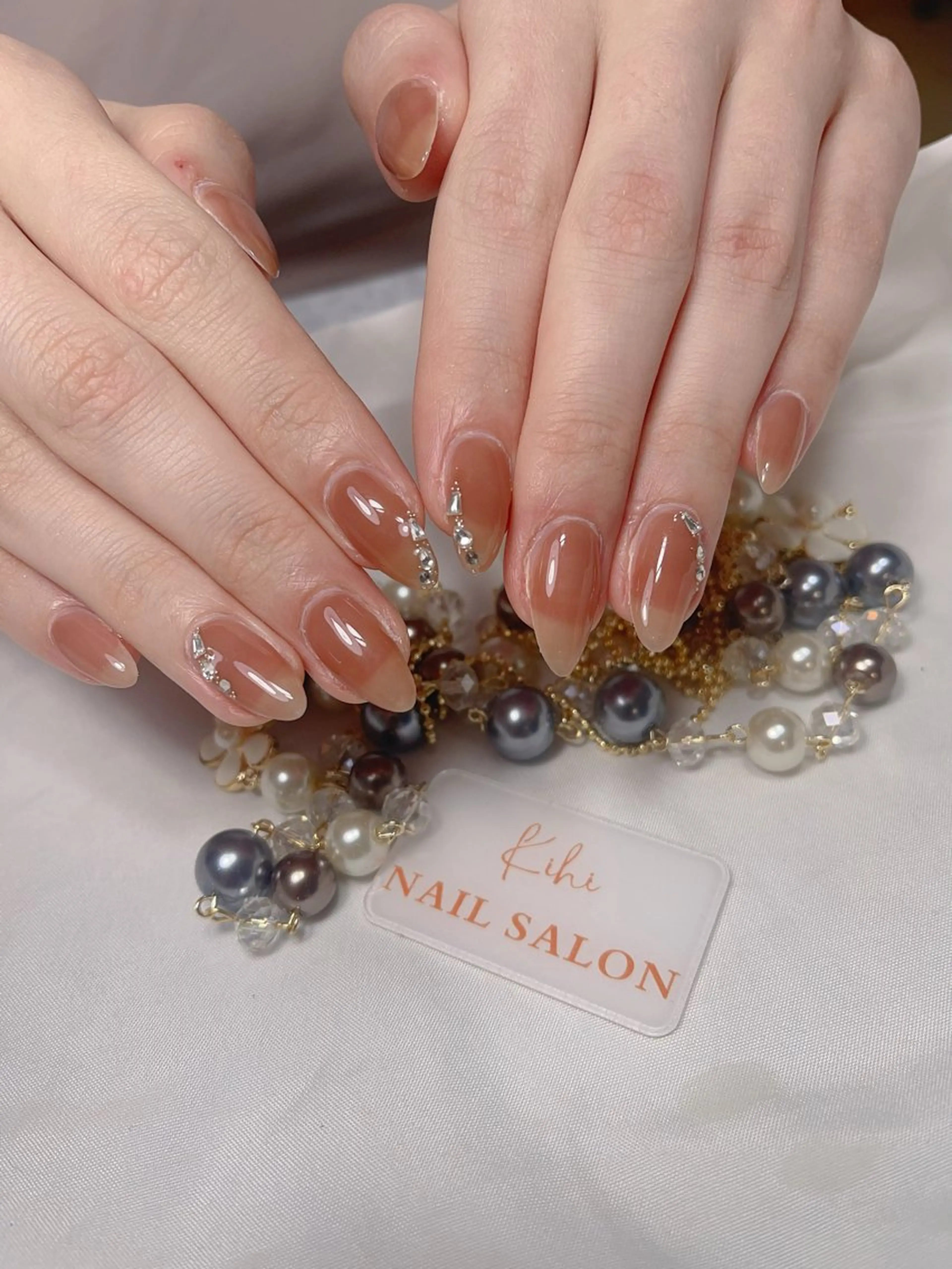 ネイル アートネイル フレンチネイル ジェルネイル グラデーション 韓国ネイル ハンドネイル 💕鈴木ユリ パラジェル/オフ無料のネイルデザイン