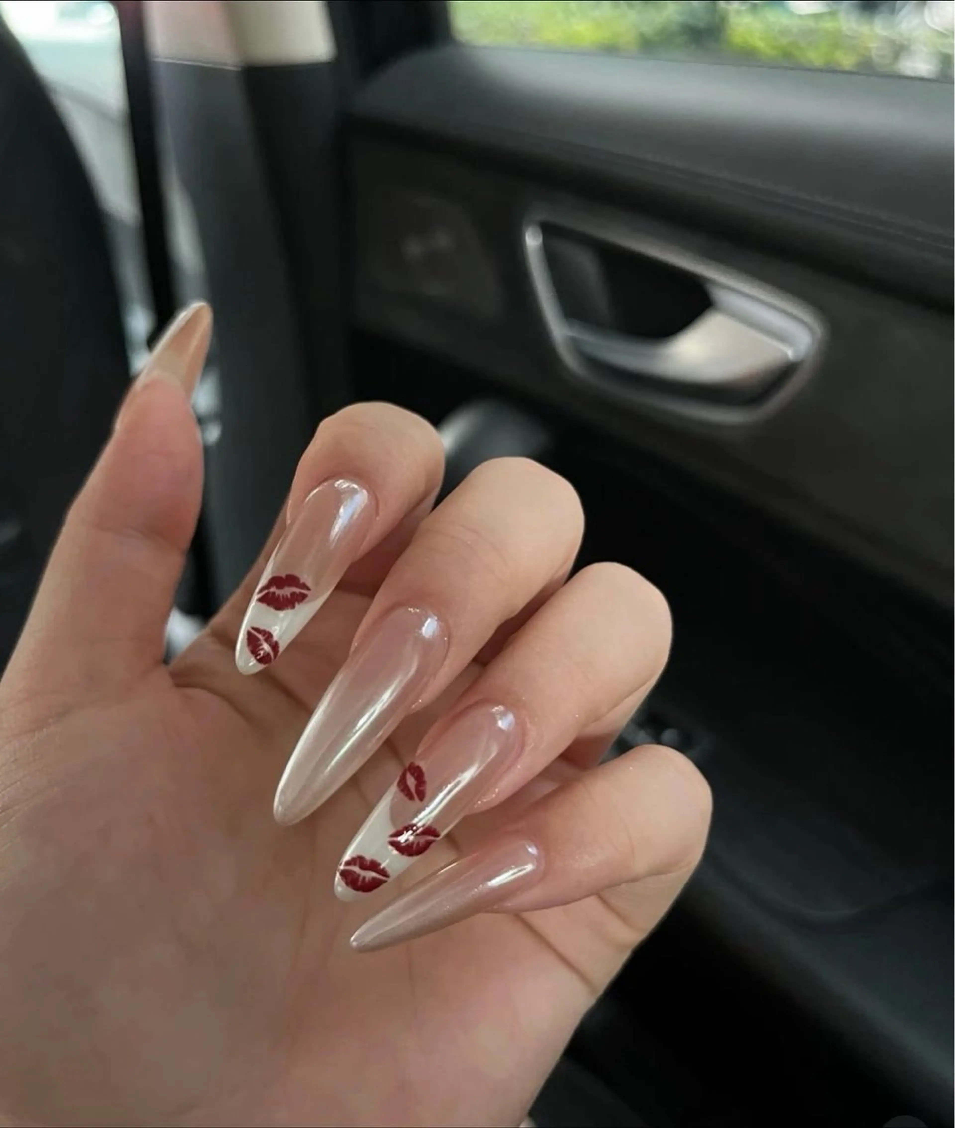 ネイル フレンチネイル キラキラネイル 韓国ネイル シンプルネイル ワンホンネイル ハンドネイル MEI Nailのネイルデザイン