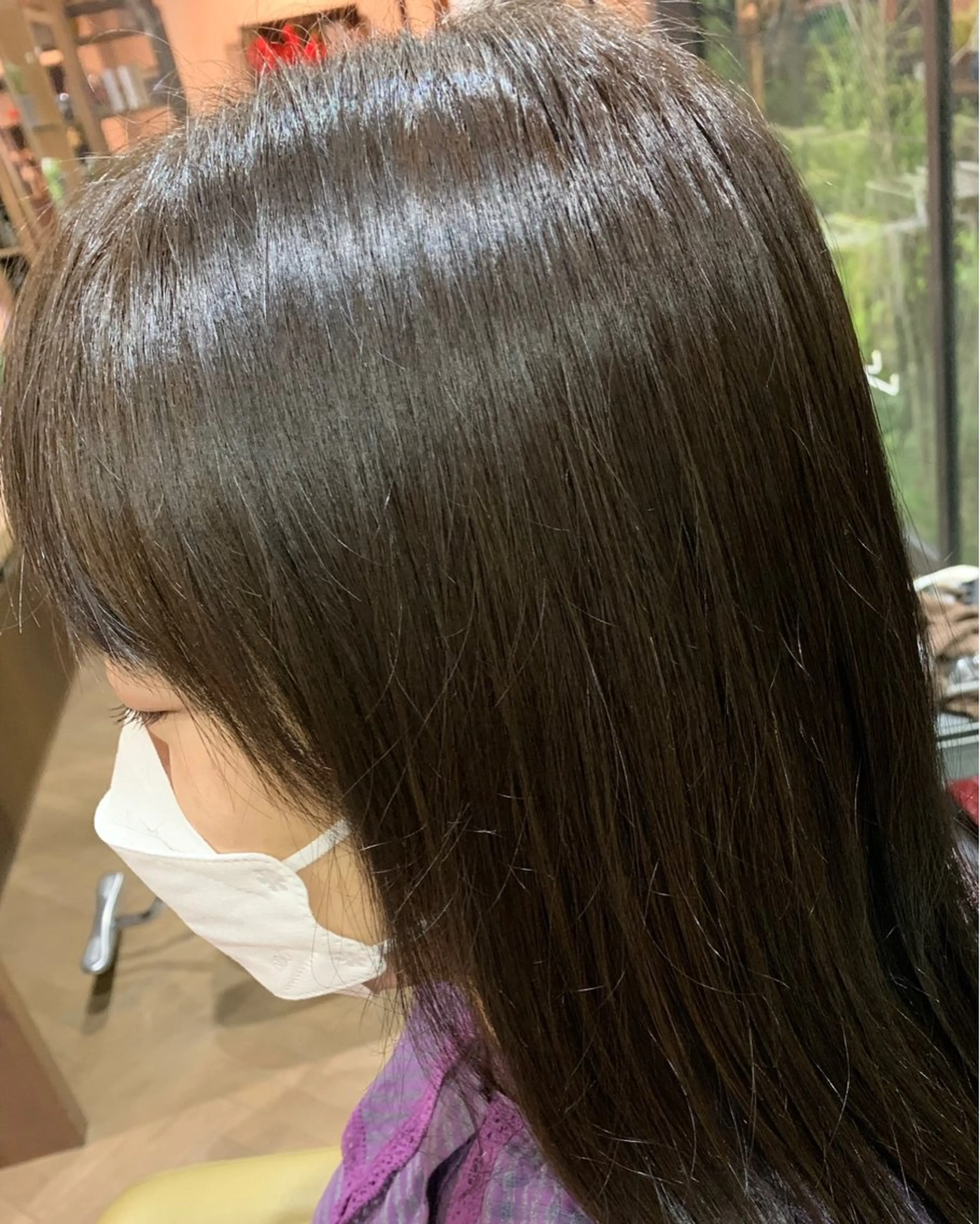 カラー アッシュ アッシュブラウン ブラウンカラー 礒谷 夏帆のヘアスタイル