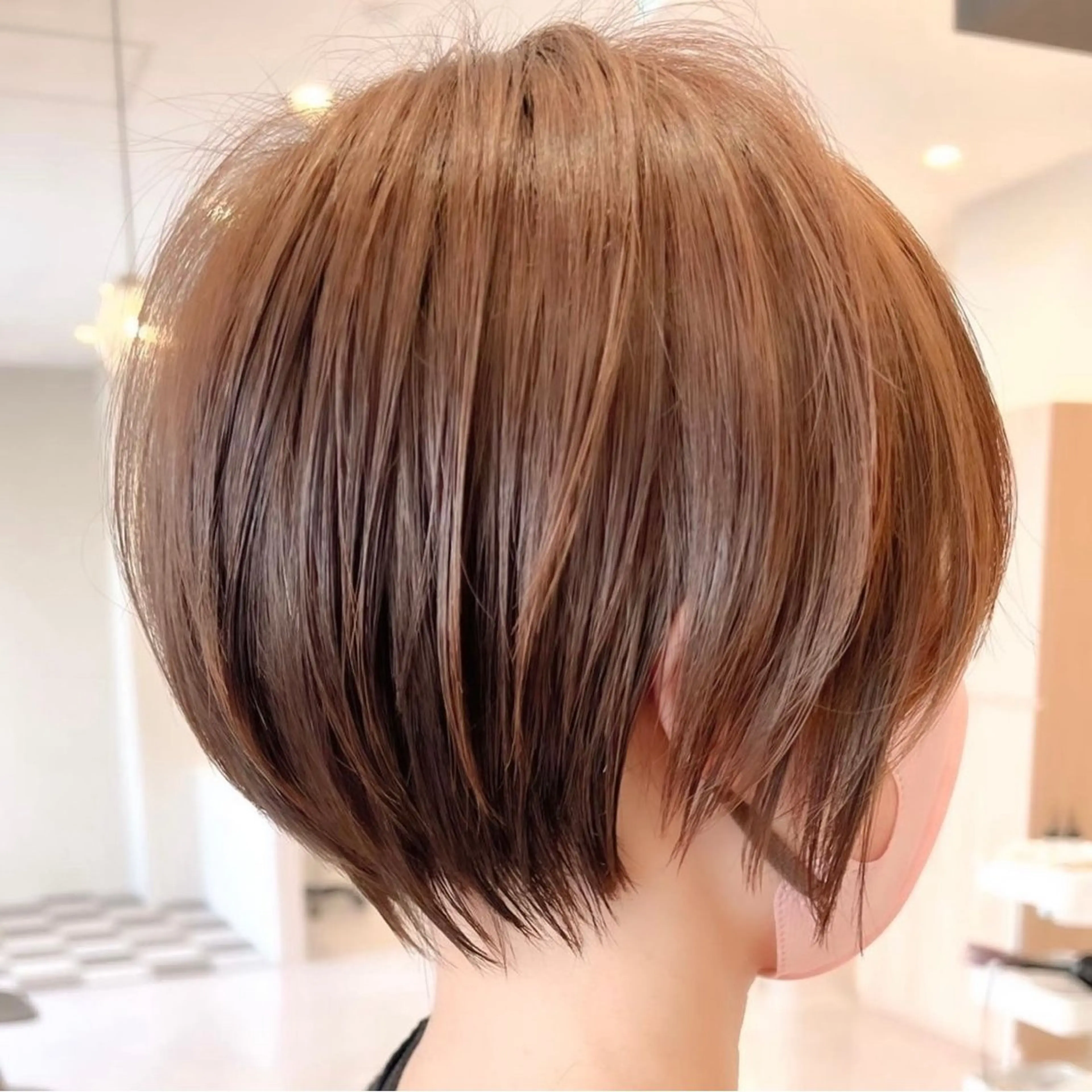 ショート 縮毛矯正、髪質改善 肘以上無料のヘアスタイル