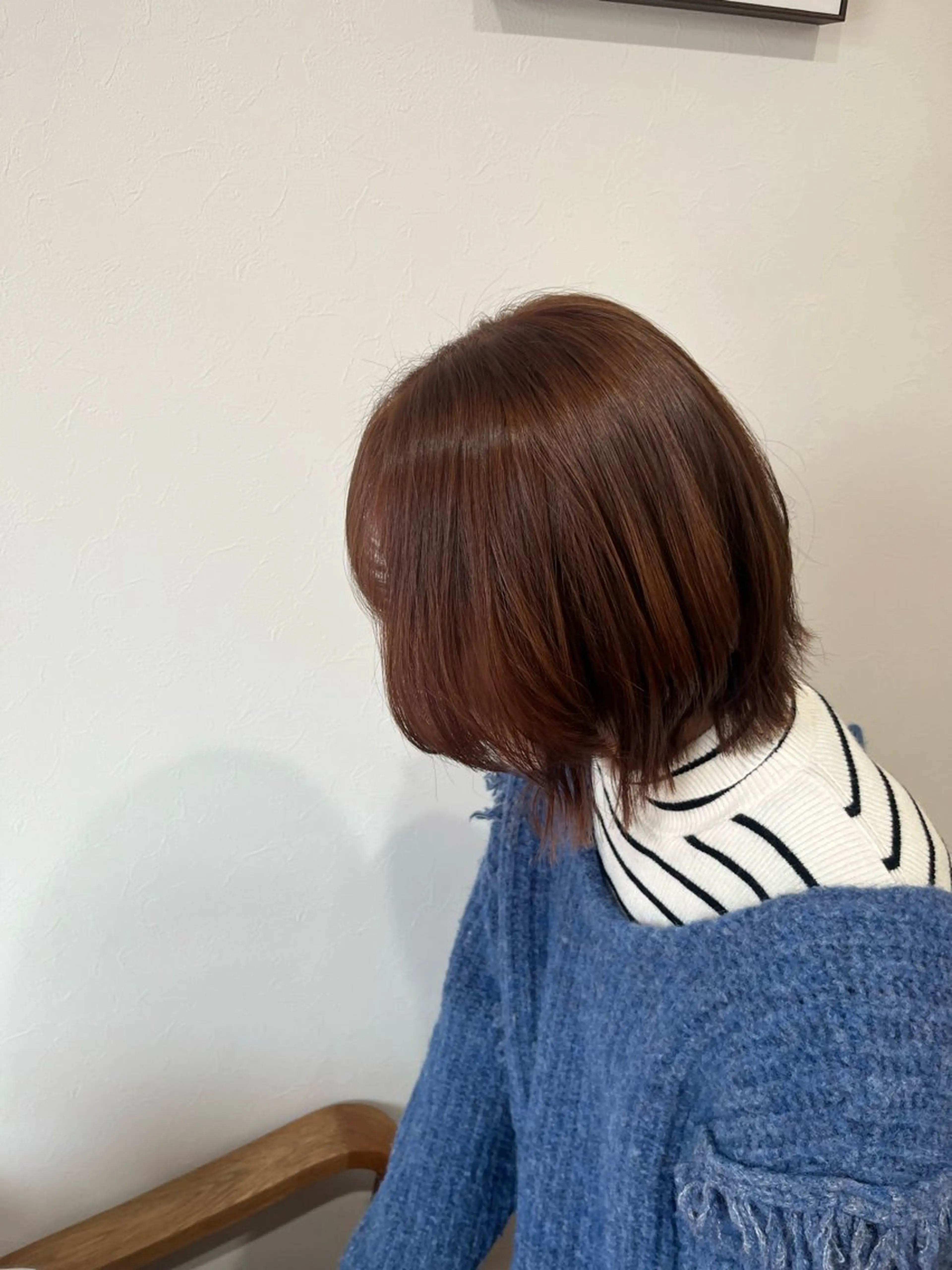 ミディアム カラー ボブレイヤー ブラウンカラー ボブ レイヤーカット カット ヘアカラー トリートメント 艶カラー/レイヤー カット🫧あいりのヘアスタイル