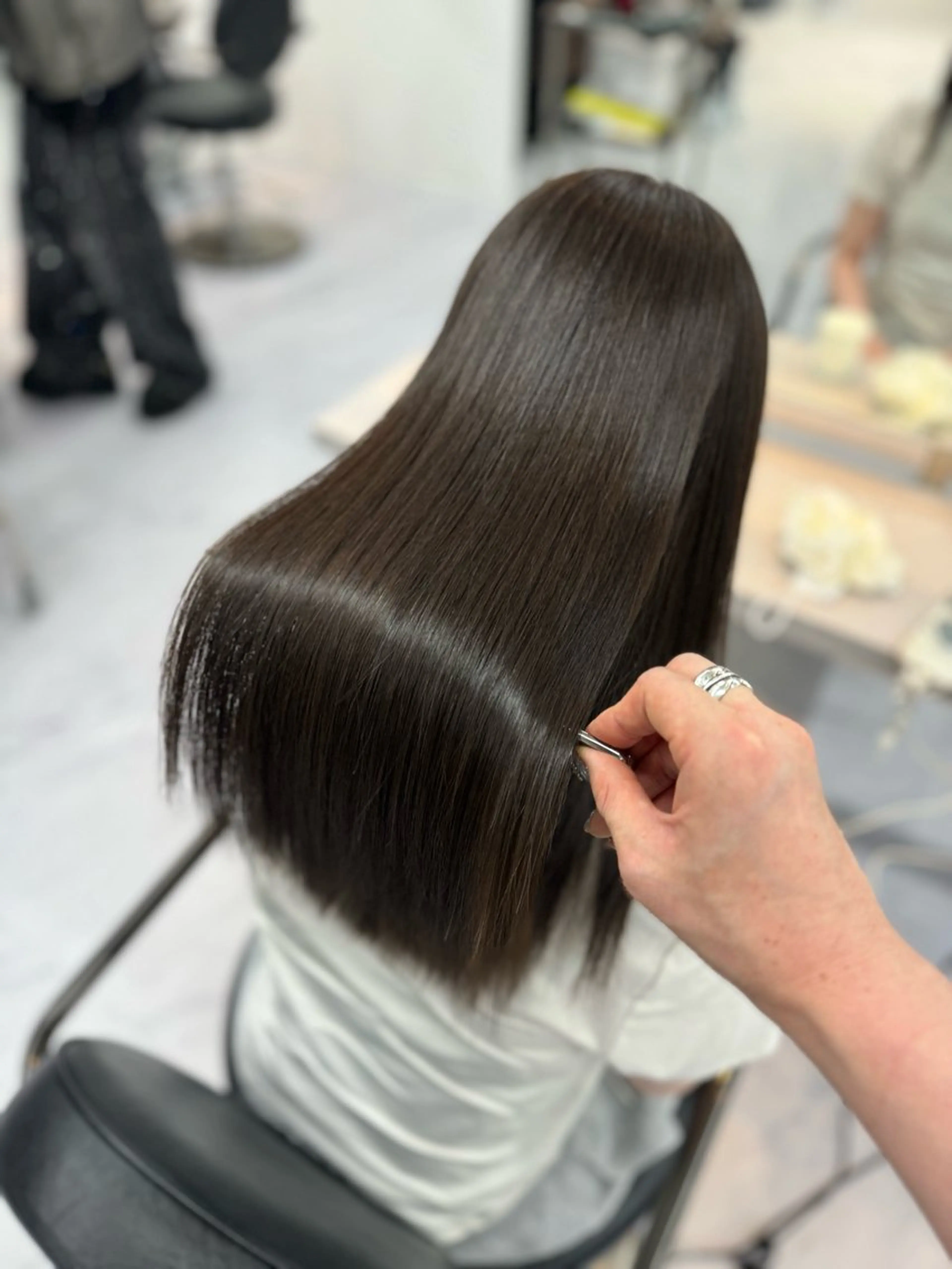 セミロング 野口聖矢/縮毛矯正 髪質改善/ViVIEのヘアスタイル