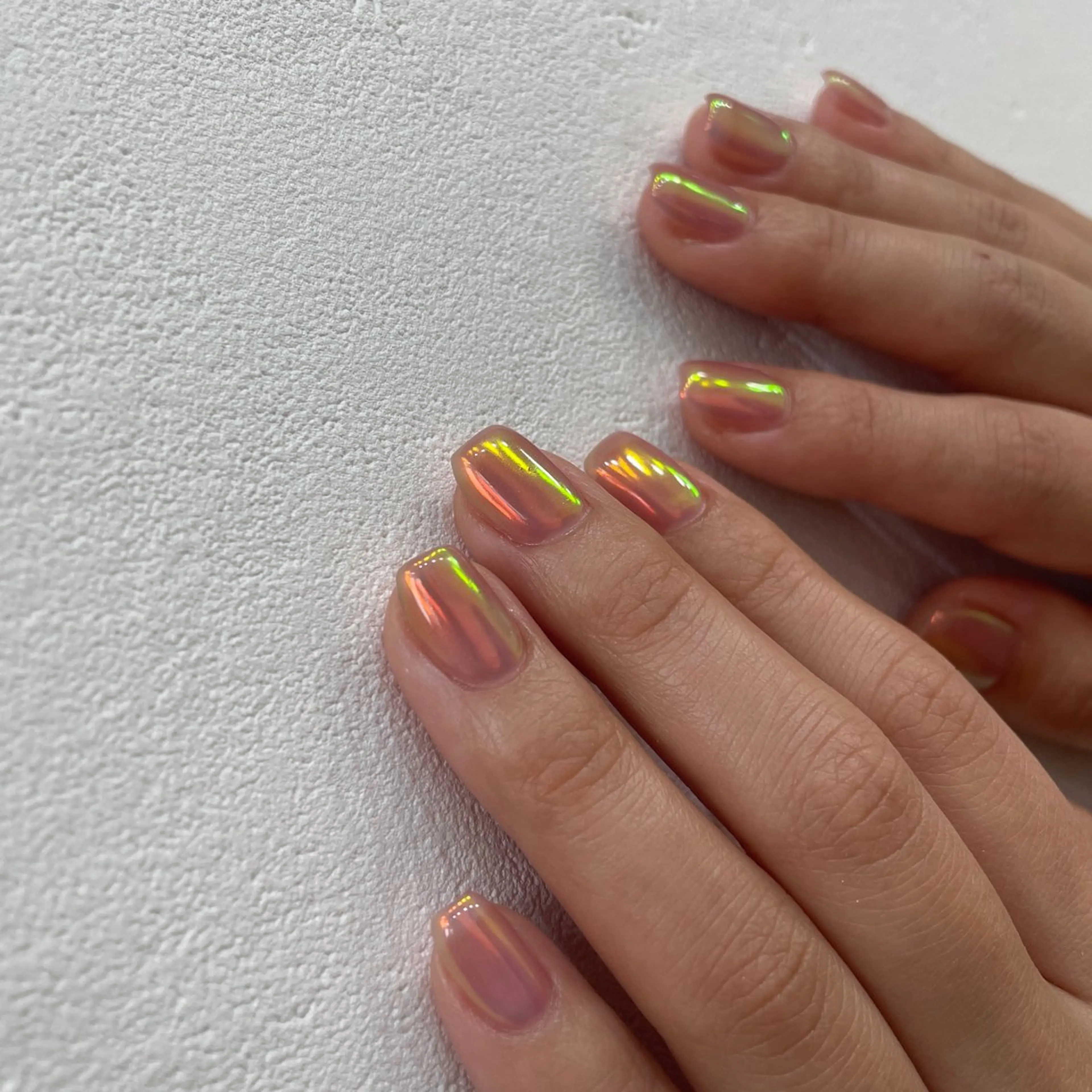 ネイル オーロラネイル 氷ネイル・うるうるネイル 韓国ネイル ミラーネイル ニュアンスネイル ハンドネイル 園田 ソノダのネイルデザイン