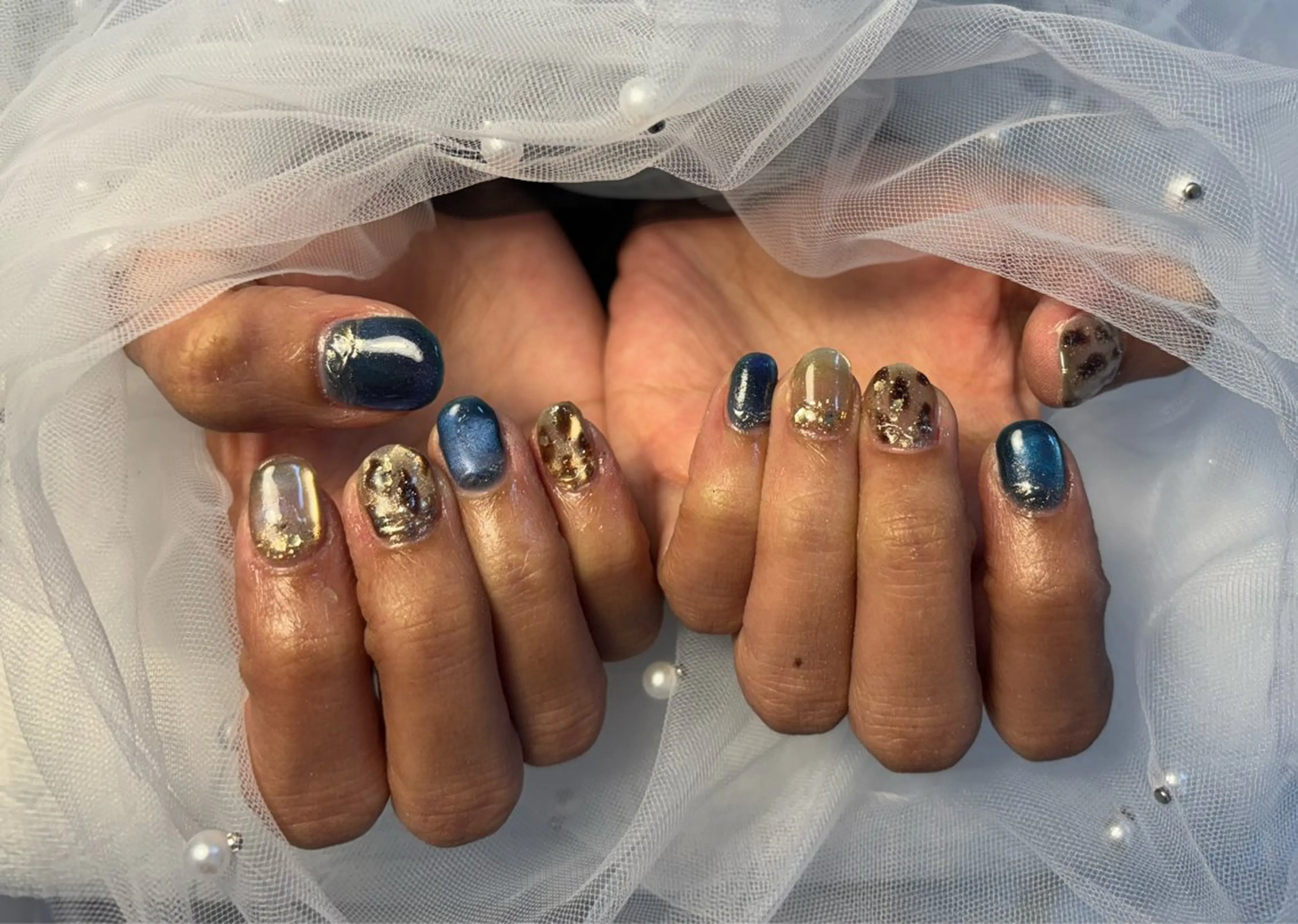 ネイル フラッシュネイル フットネイル フレンチネイル ジェルネイル ガラスフレンチ Nail salon Natulalのネイルデザイン