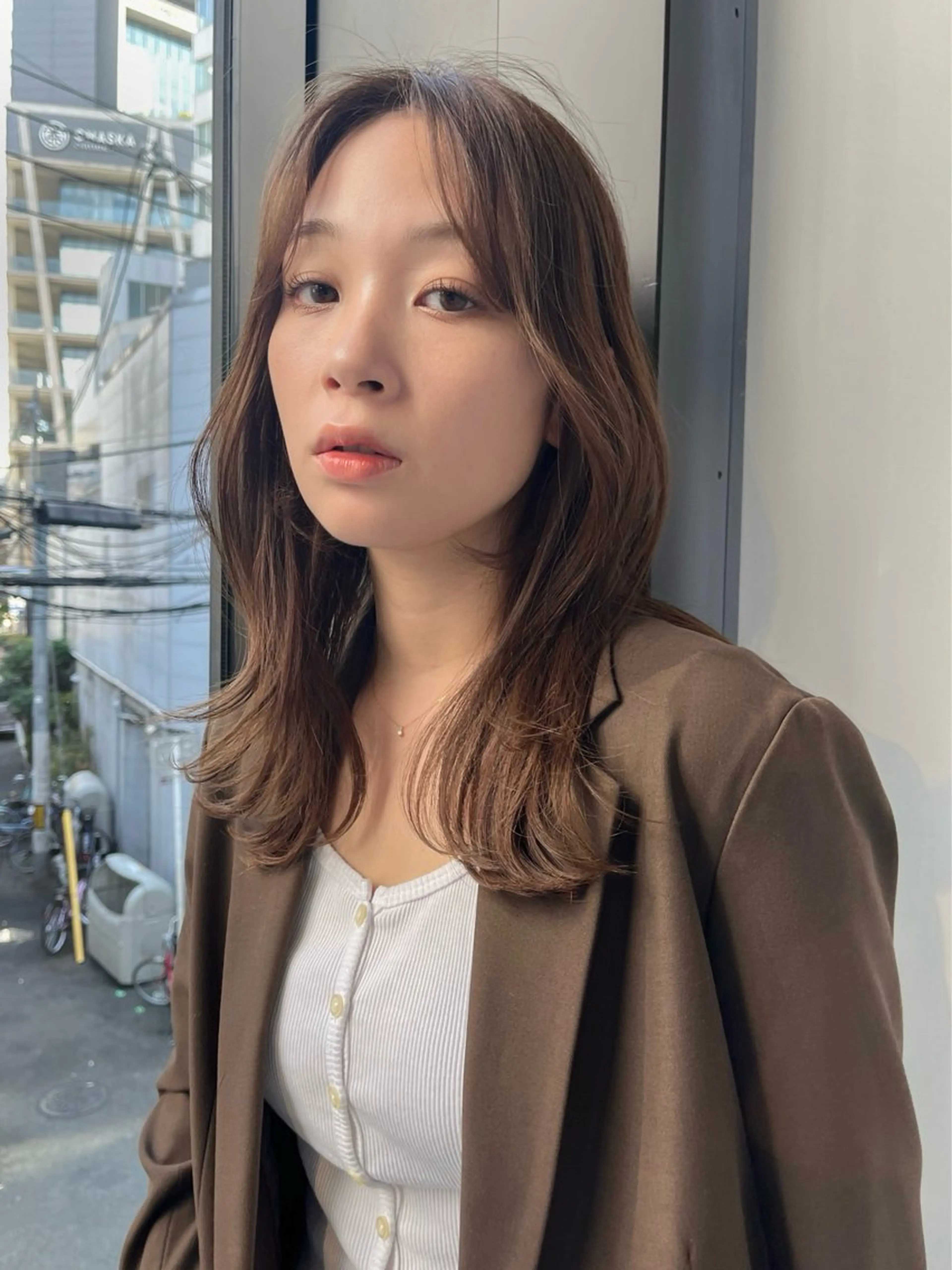 ミディアム カラー レイヤー,ボブ / 彩未のヘアスタイル