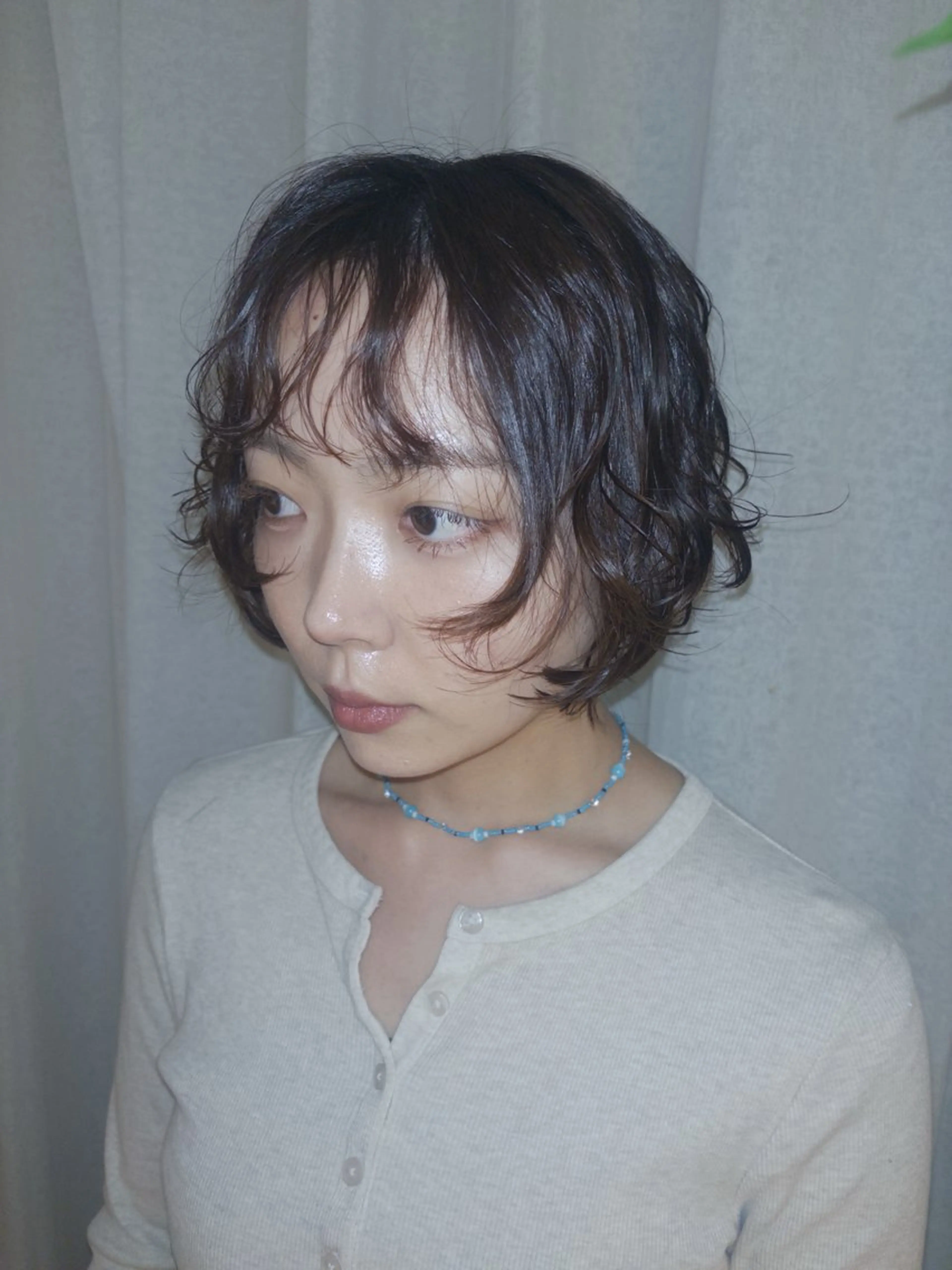 ショート ボブ 顔周りカット 山本 あのんのヘアスタイル