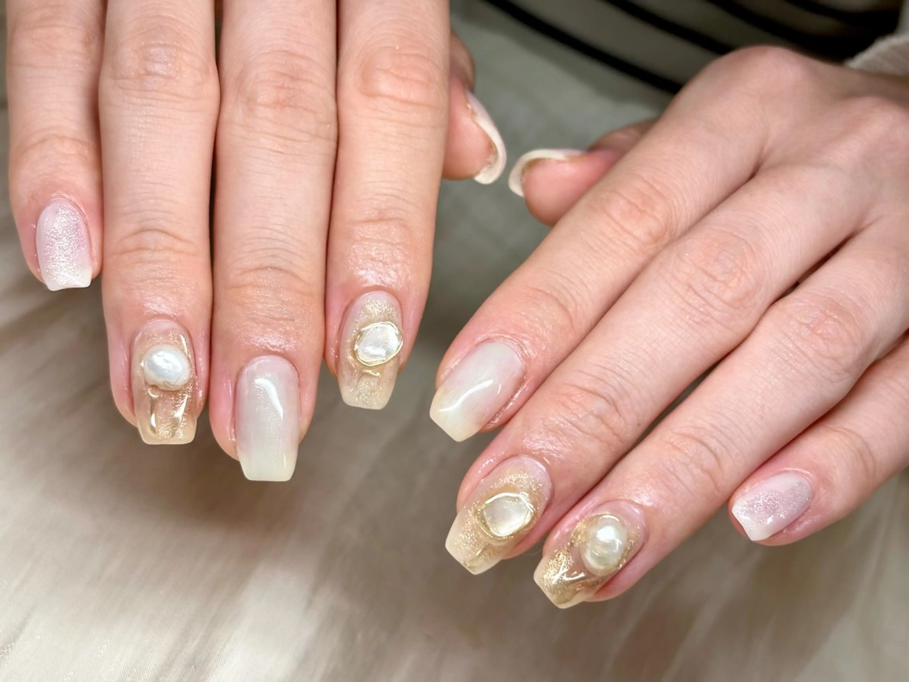 ネイル ニュアンスネイル ハンドネイル ハンドケア ETE LUNA NAILのネイルデザイン