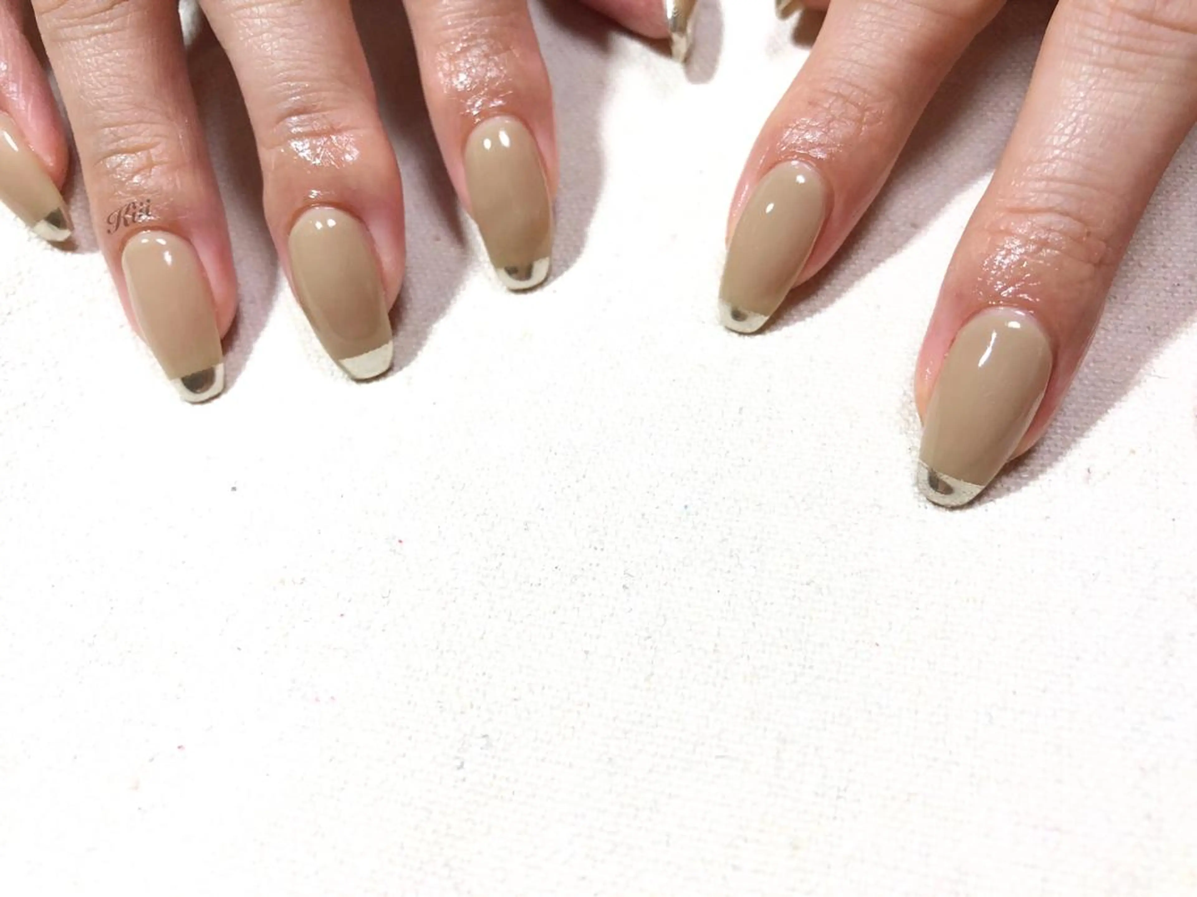 ネイル シンプルネイル ハンドネイル フットネイル kiii.__ ✴︎*のネイルデザイン