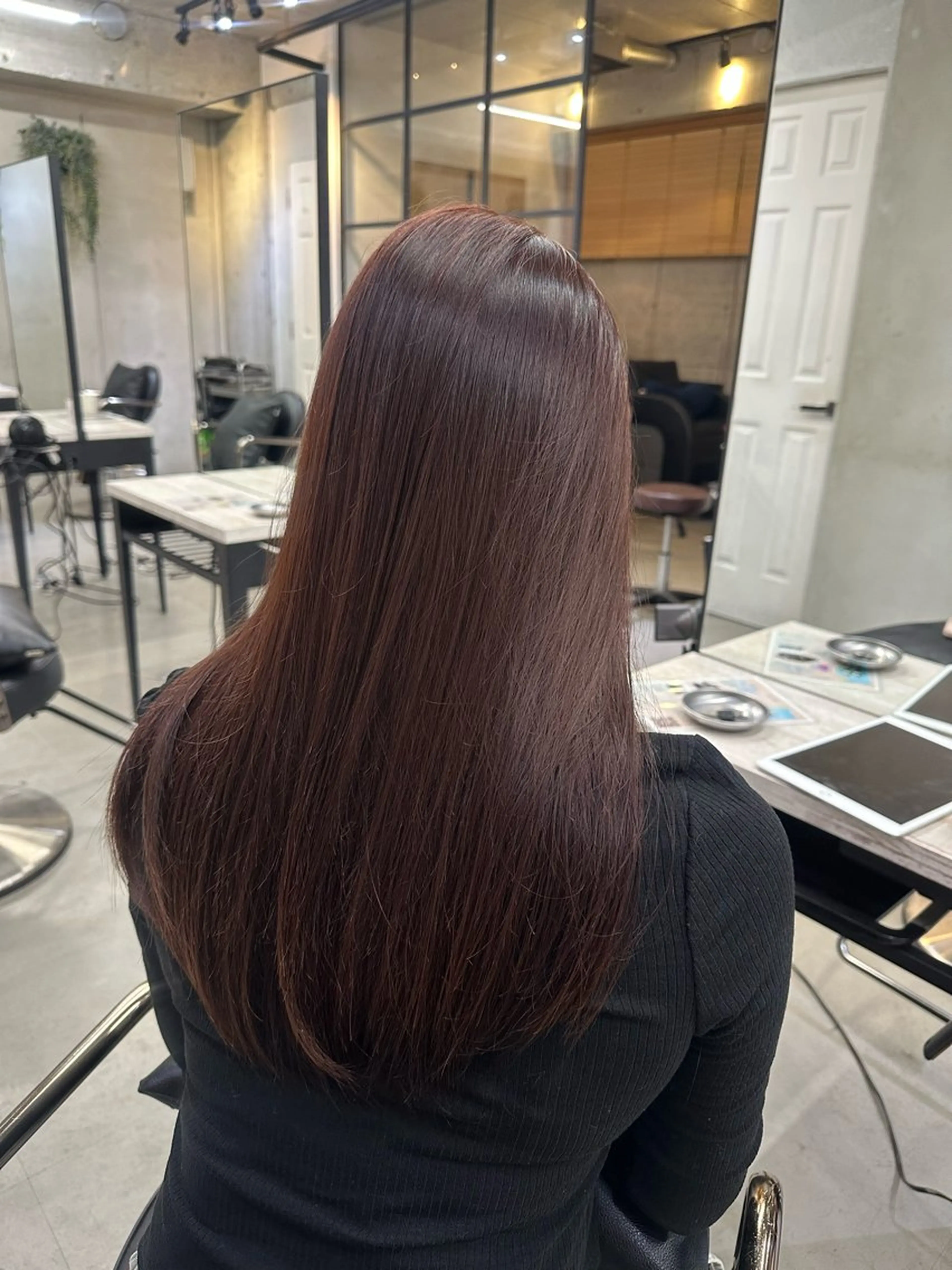 ロング カラー ヘアカラー 韓国レイヤー/艶髪/ manami🥣のヘアスタイル