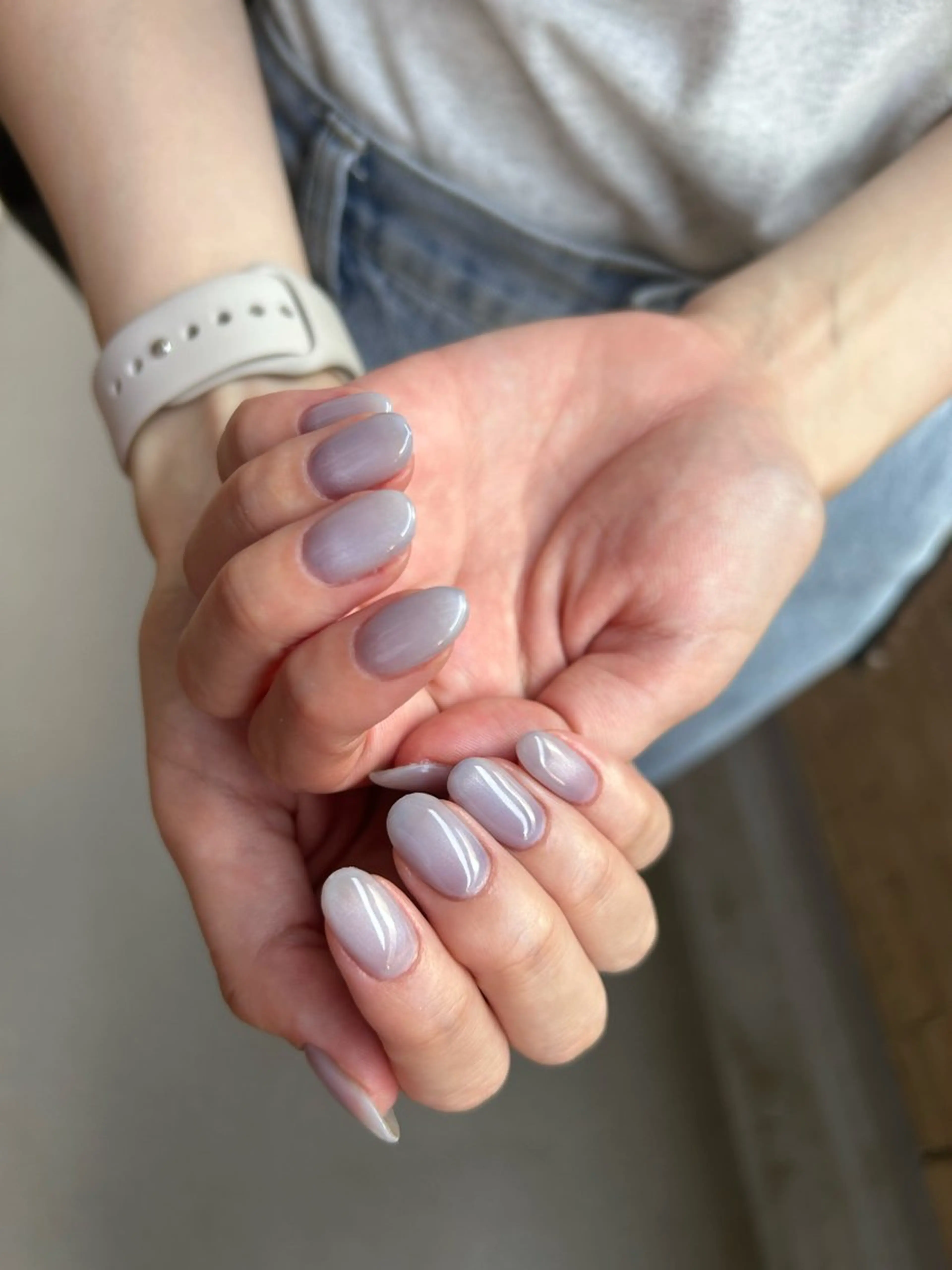 ネイル ブルー マグネットネイル ホワイト ハンドネイル 自宅サロン♡ Mamiのネイルデザイン