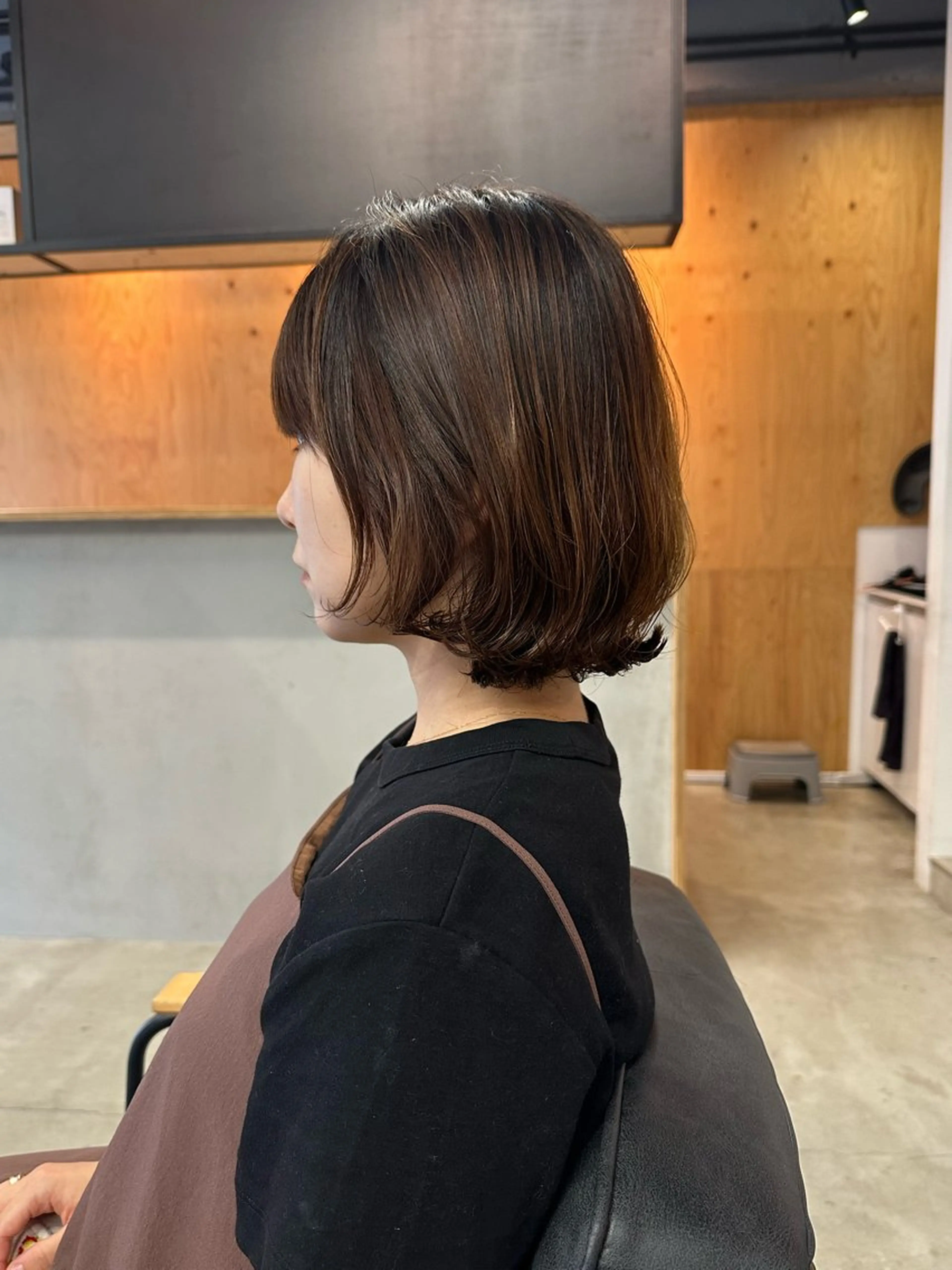 ミディアム note キシモト ハルカのヘアスタイル