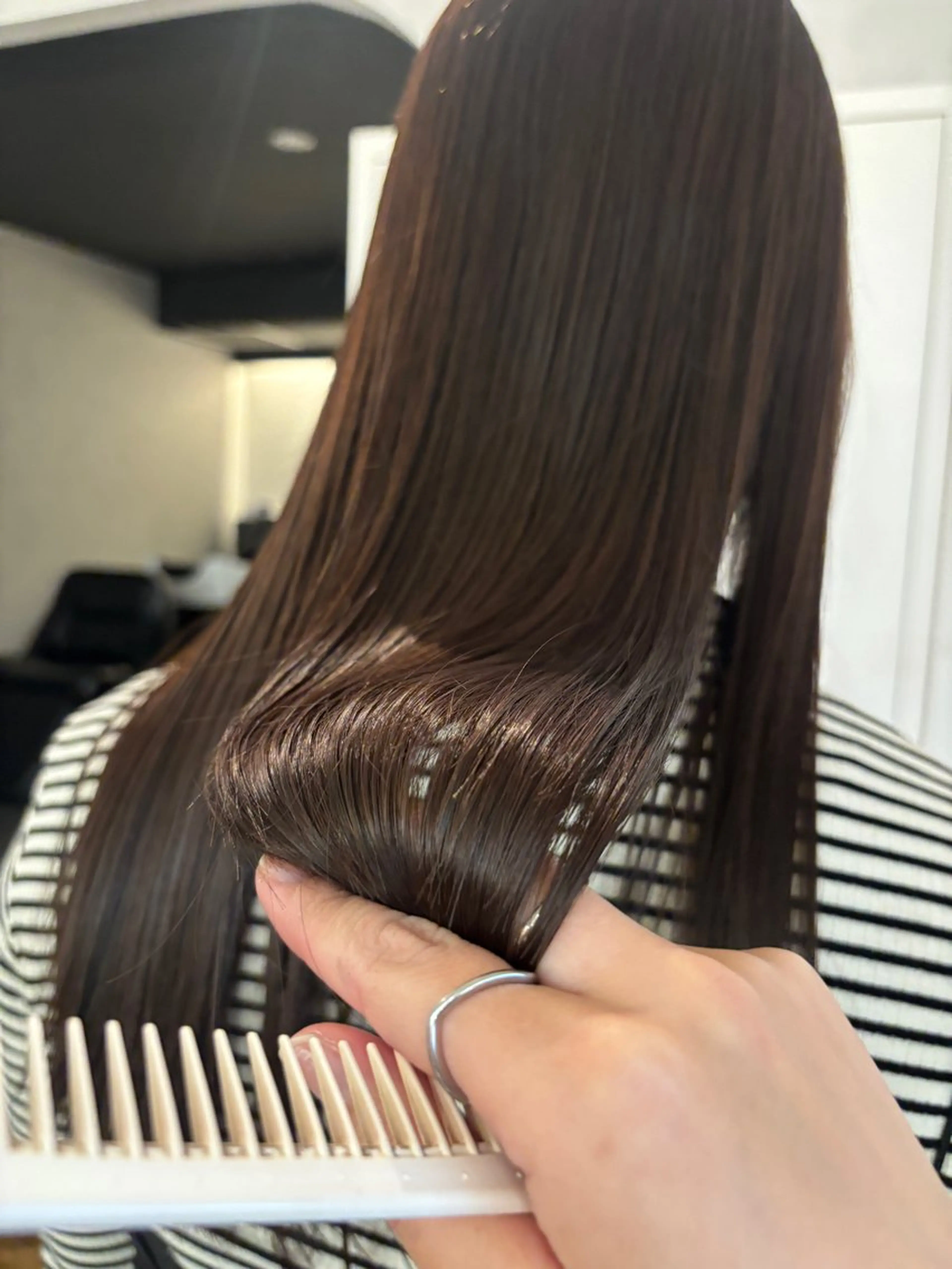 ロング カラー カット ヘアカラー トリートメント Chiho / 梅田 / ボブ/ パーマのヘアスタイル