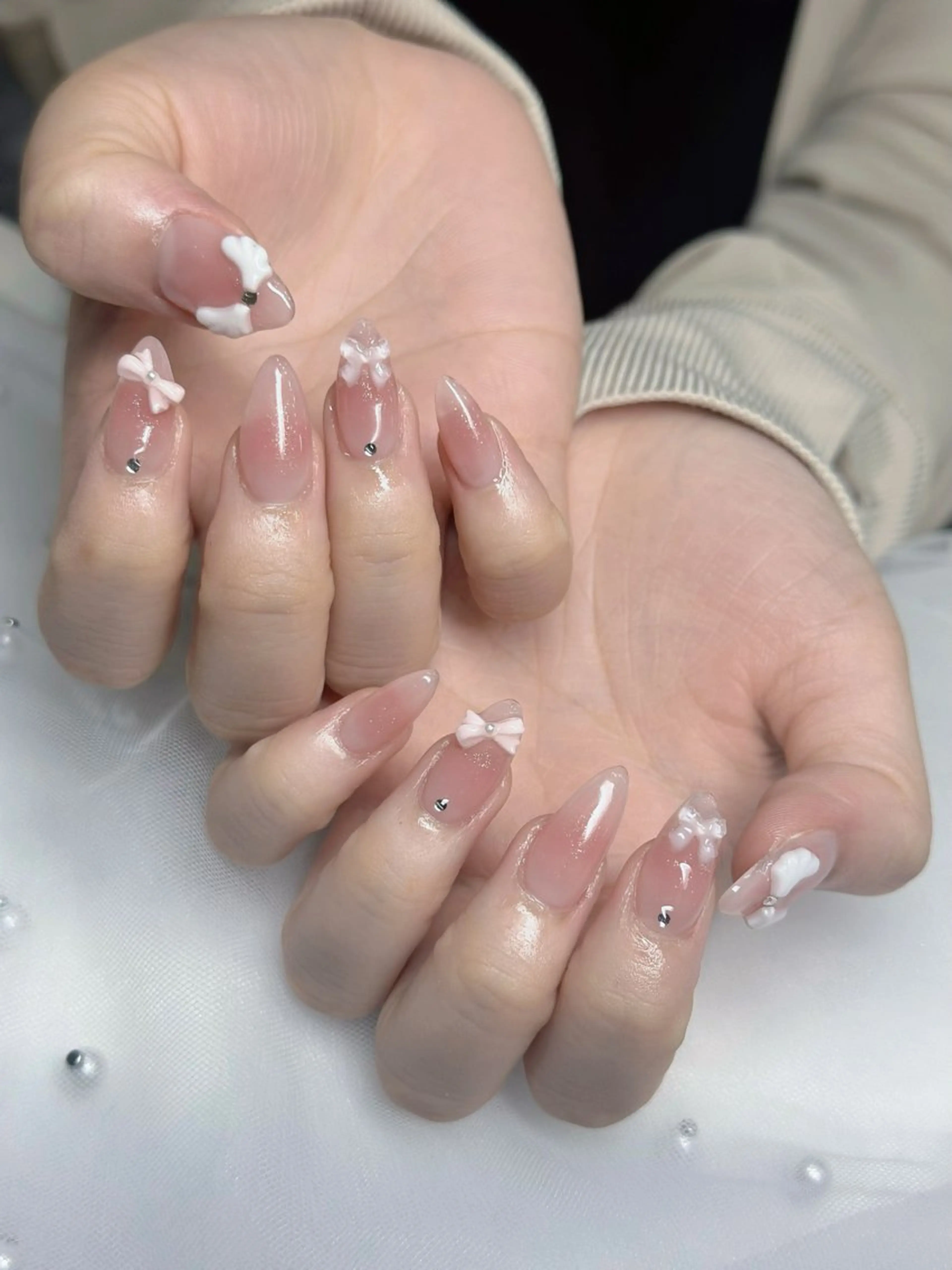 ネイル 長さ出し Mi nailsのネイルデザイン