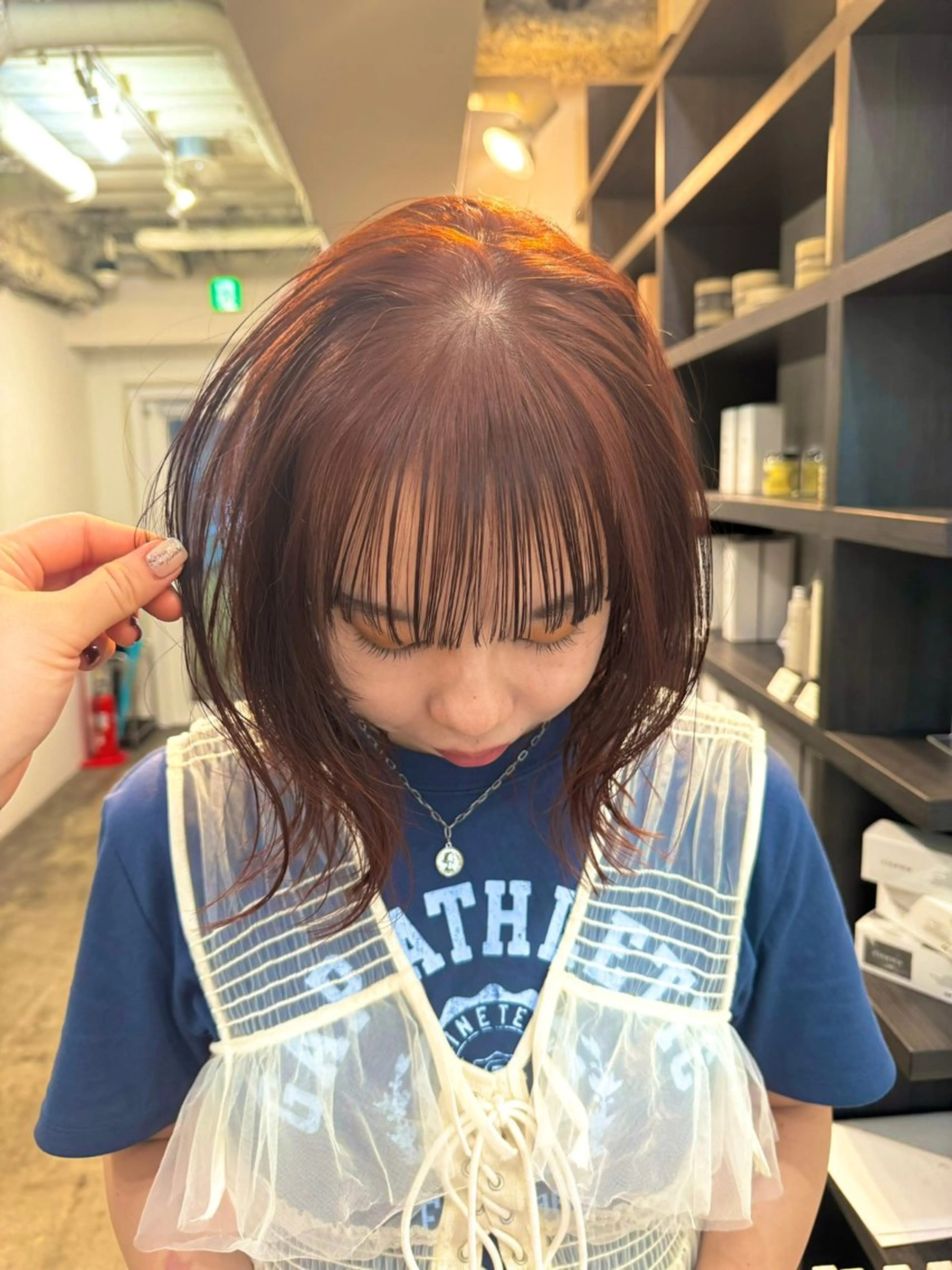 ミディアム カラー ブリーチ ブリーチなしカラー ヘアカラー トリートメント 🪽似合わせカラー RENA.🪽🩶のヘアスタイル