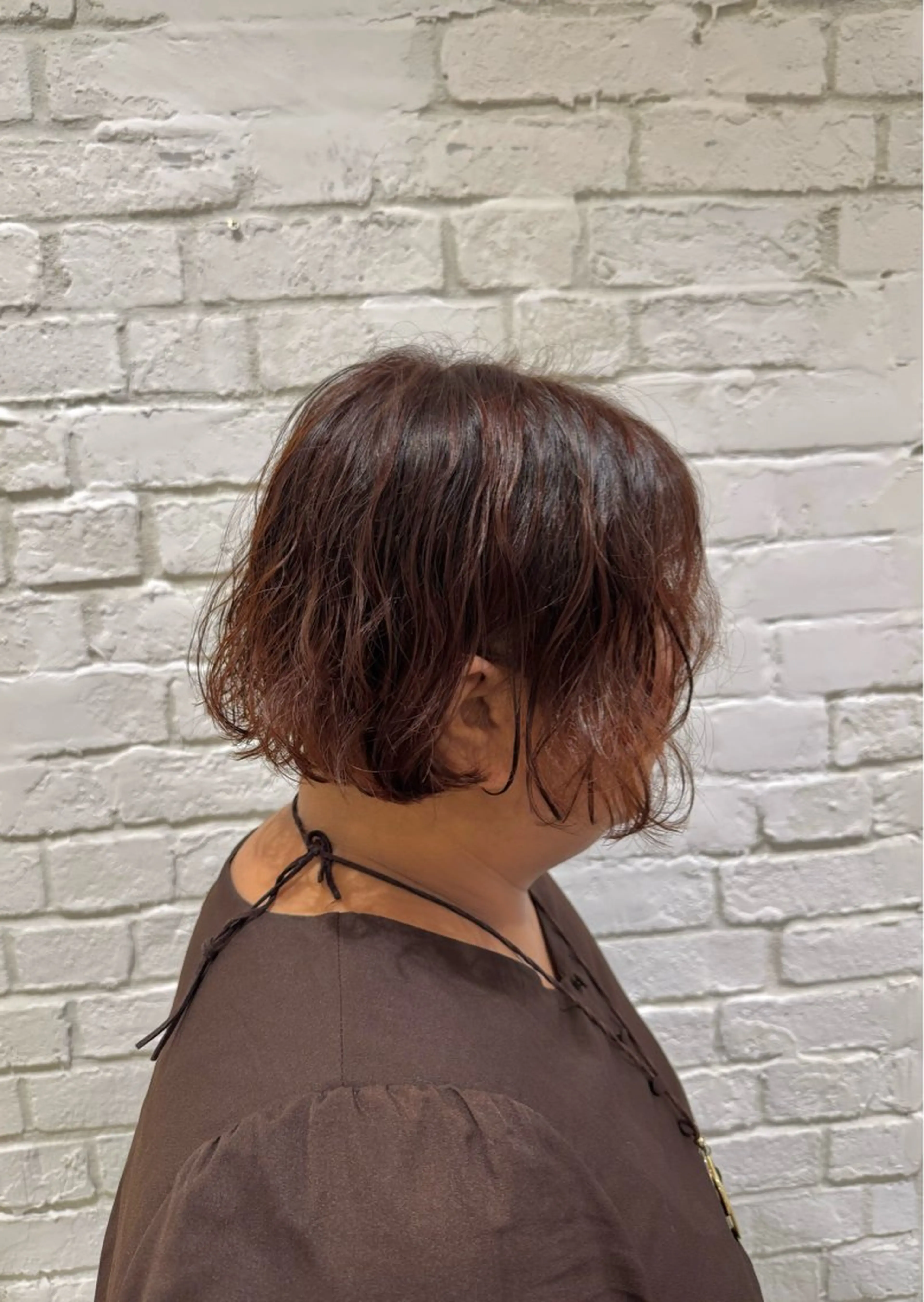 ショート 前下がりボブ ショートボブ ボブ ショートヘア カット ヘアカラー 堀江美容室 千晶のヘアスタイル