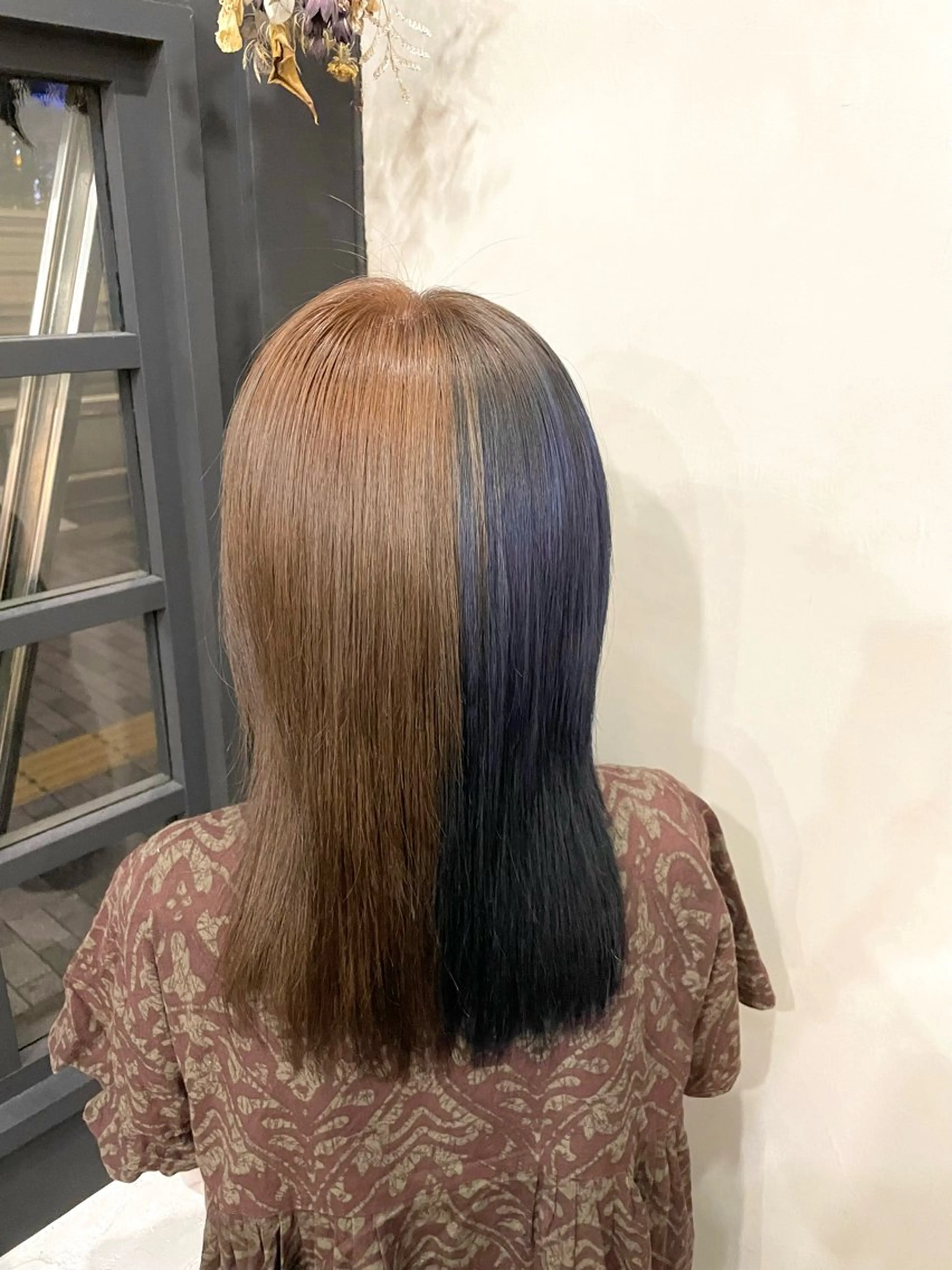 セミロング カラー ベージュカラー ネイビーカラー ヘアカラー ヘッドスパ ✨レディースカット モデル募集✨イブキのヘアスタイル