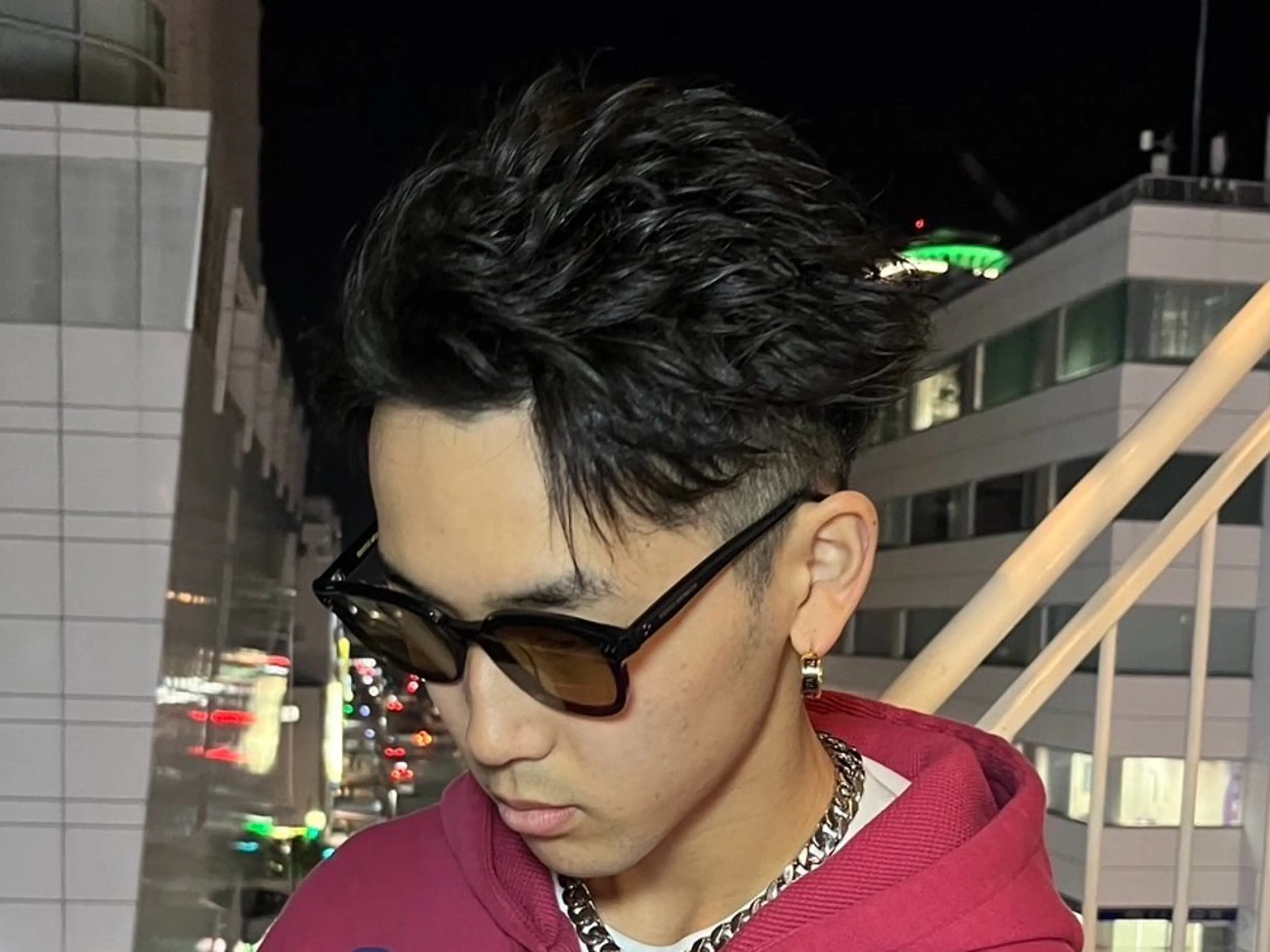 パーマ メンズ メンズショート 佐々木 輝のヘアスタイル