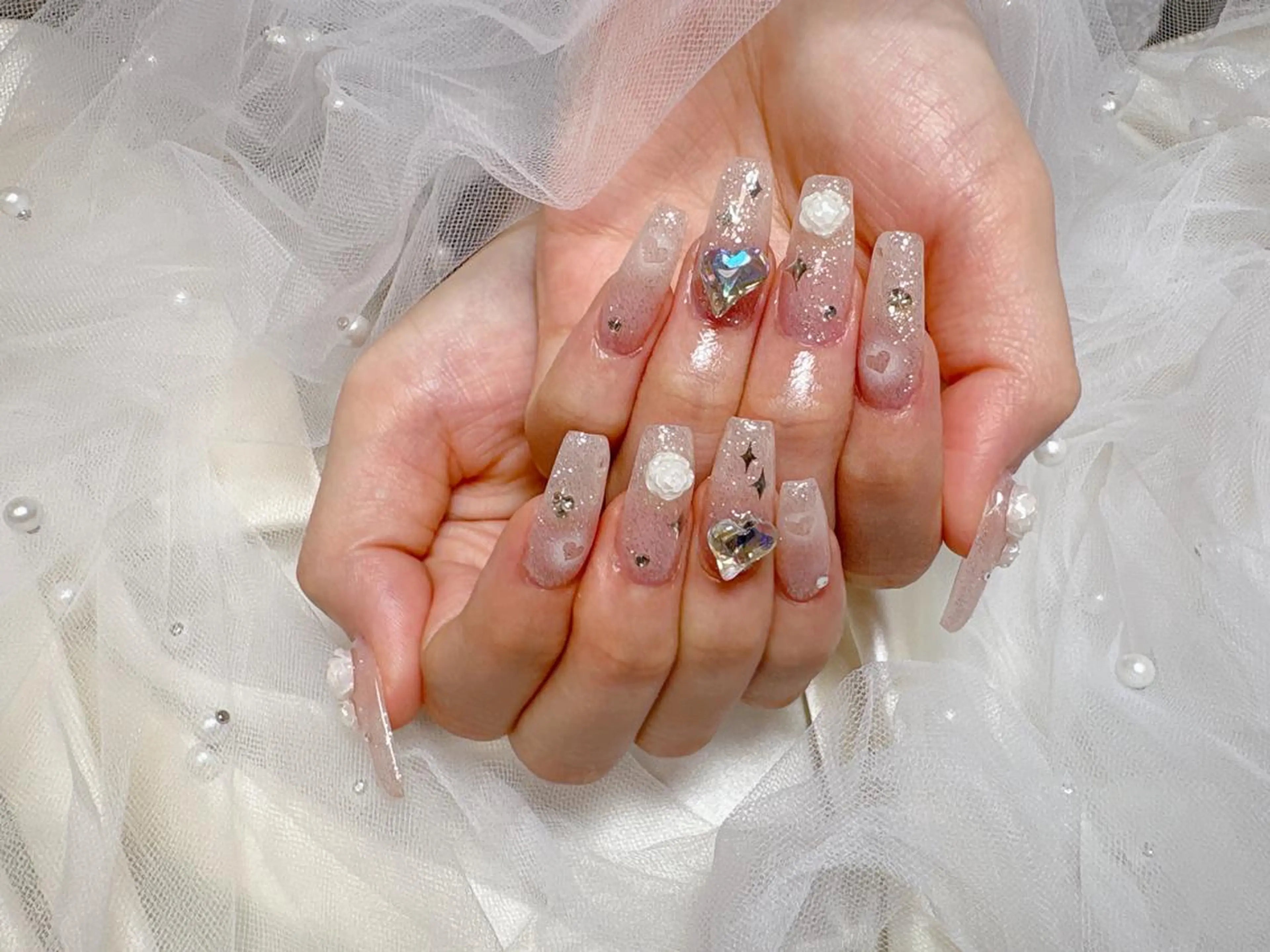 ネイル ハンドネイル ハンドケア 🎀長さだし船橋🎀 ネイルサロンのネイルデザイン
