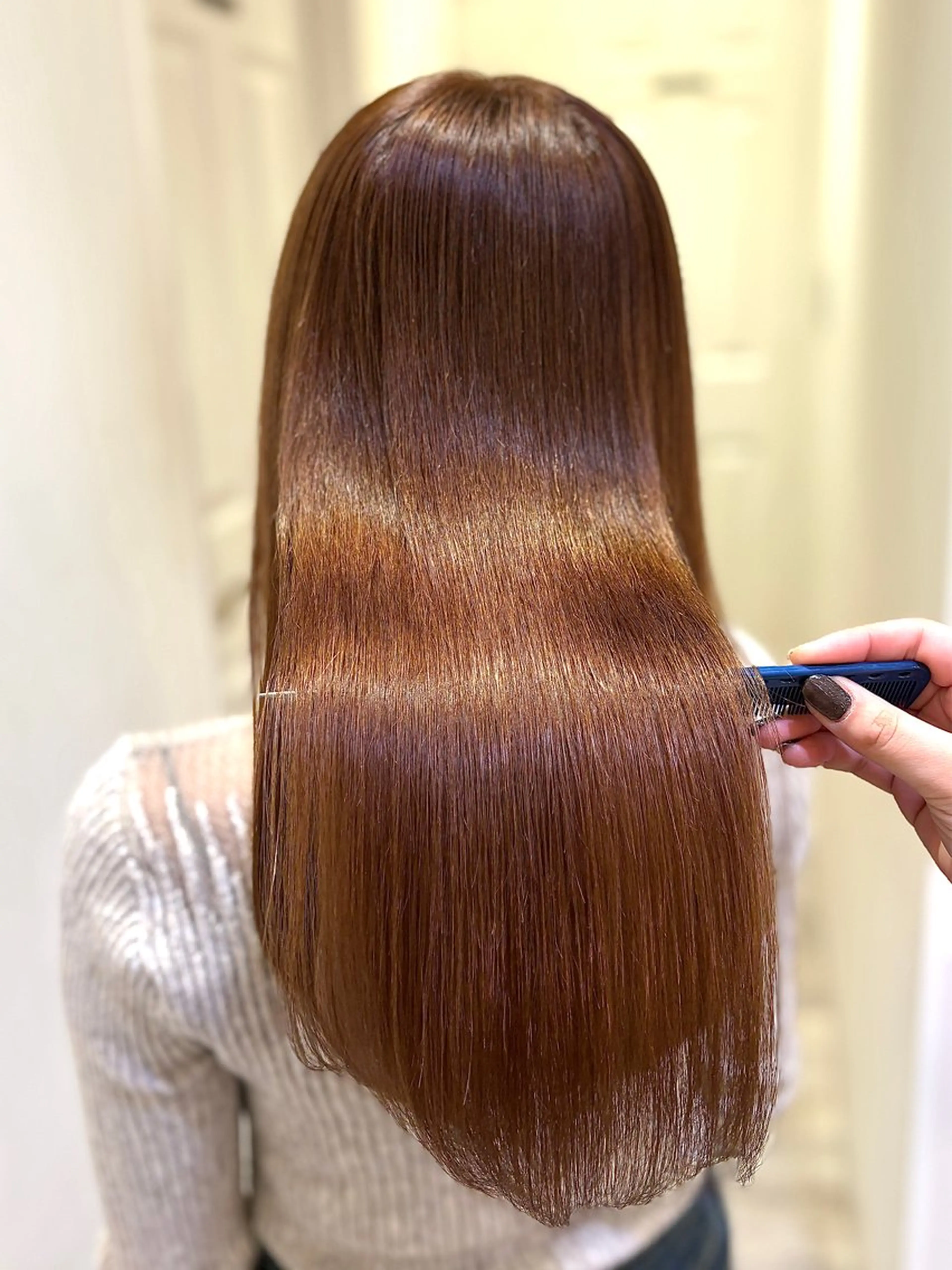 ロング カラー 💙mai🫧 縮毛矯正・ハイライトのヘアスタイル