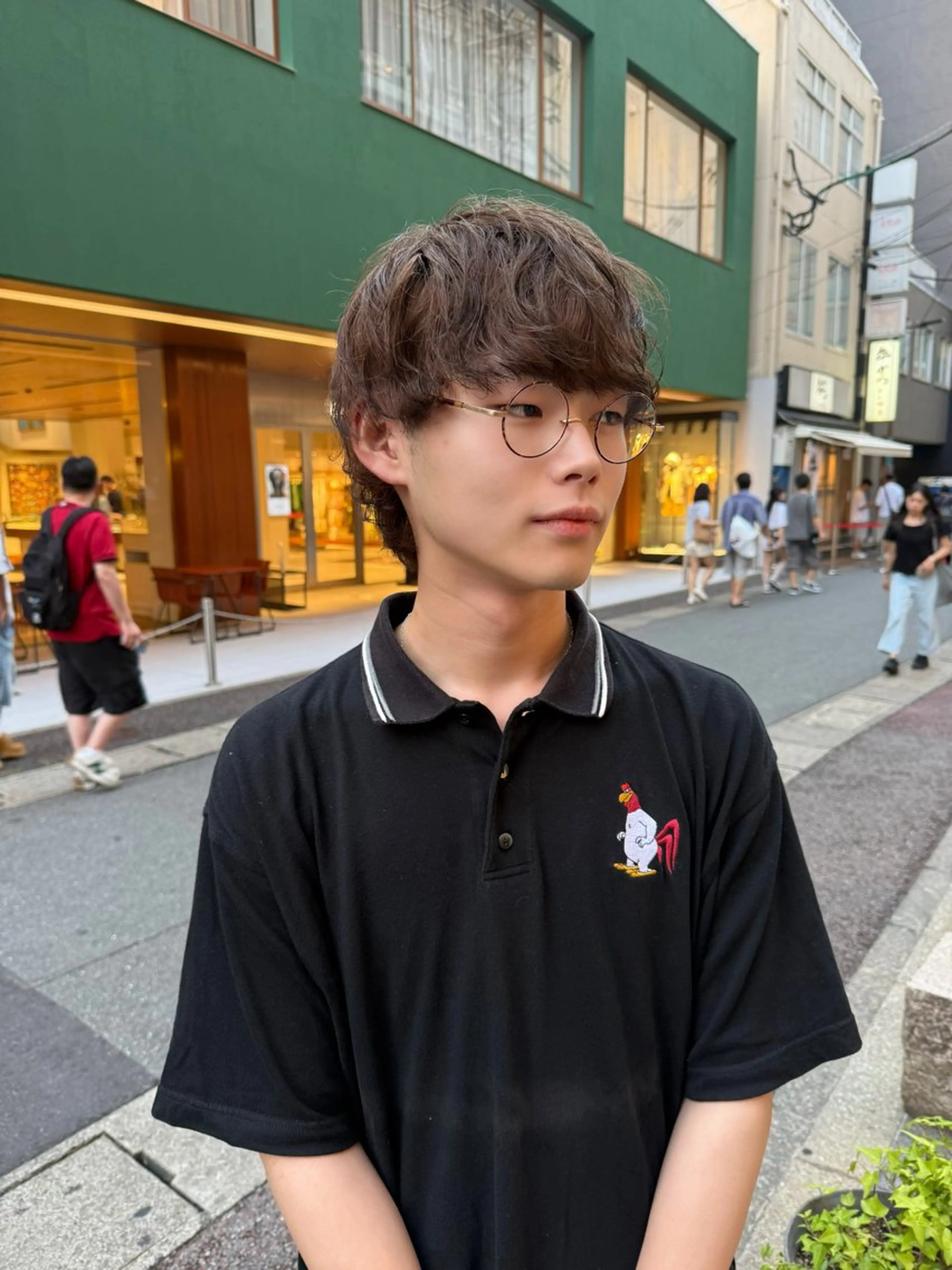 ショート メンズ マッシュ メンズパーマ カット 拓斗/天神/ メンズカット👑のヘアスタイル