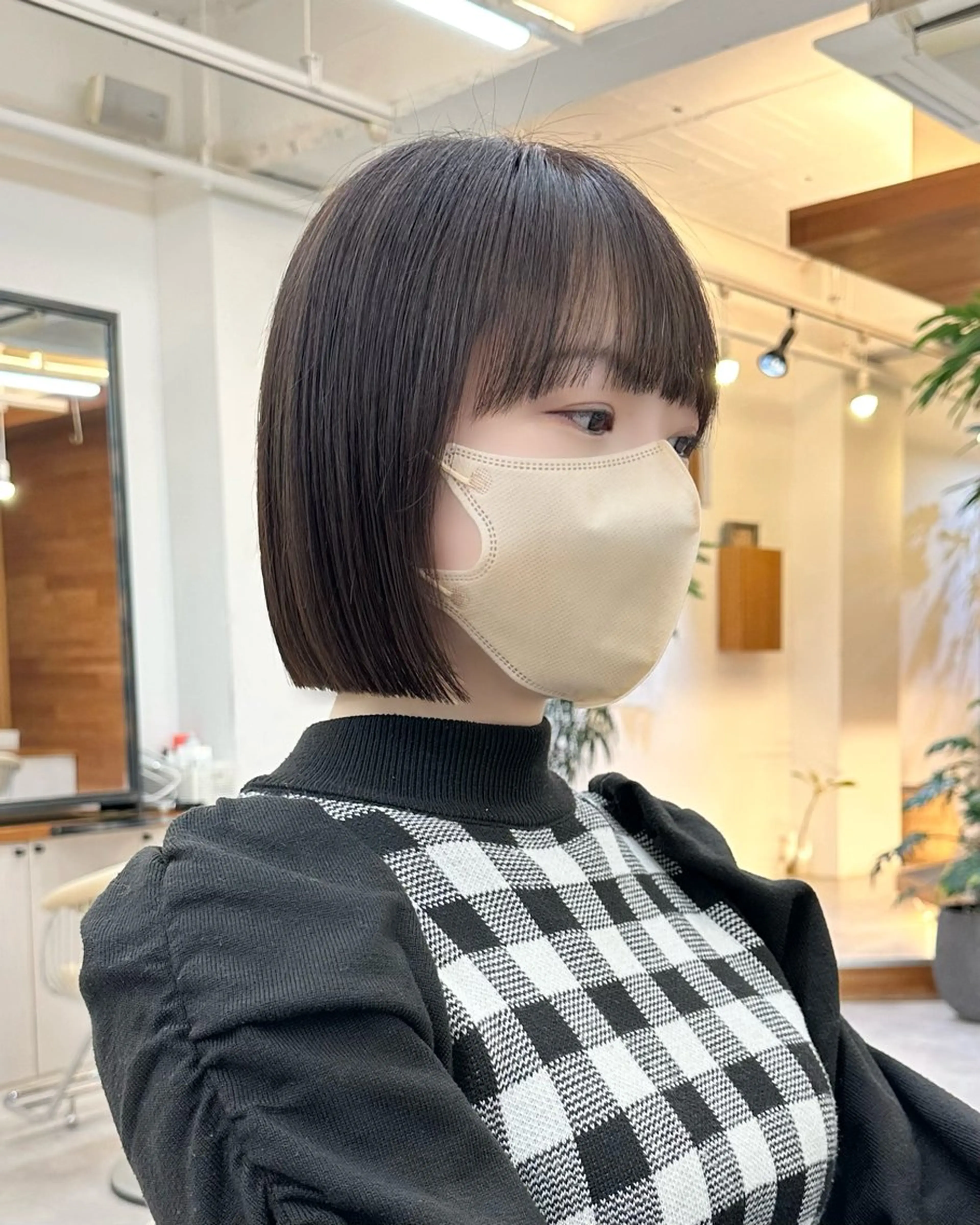 ショート ボブ カット トリートメント 似合わせボブ/ ハイトーン/すずきのヘアスタイル