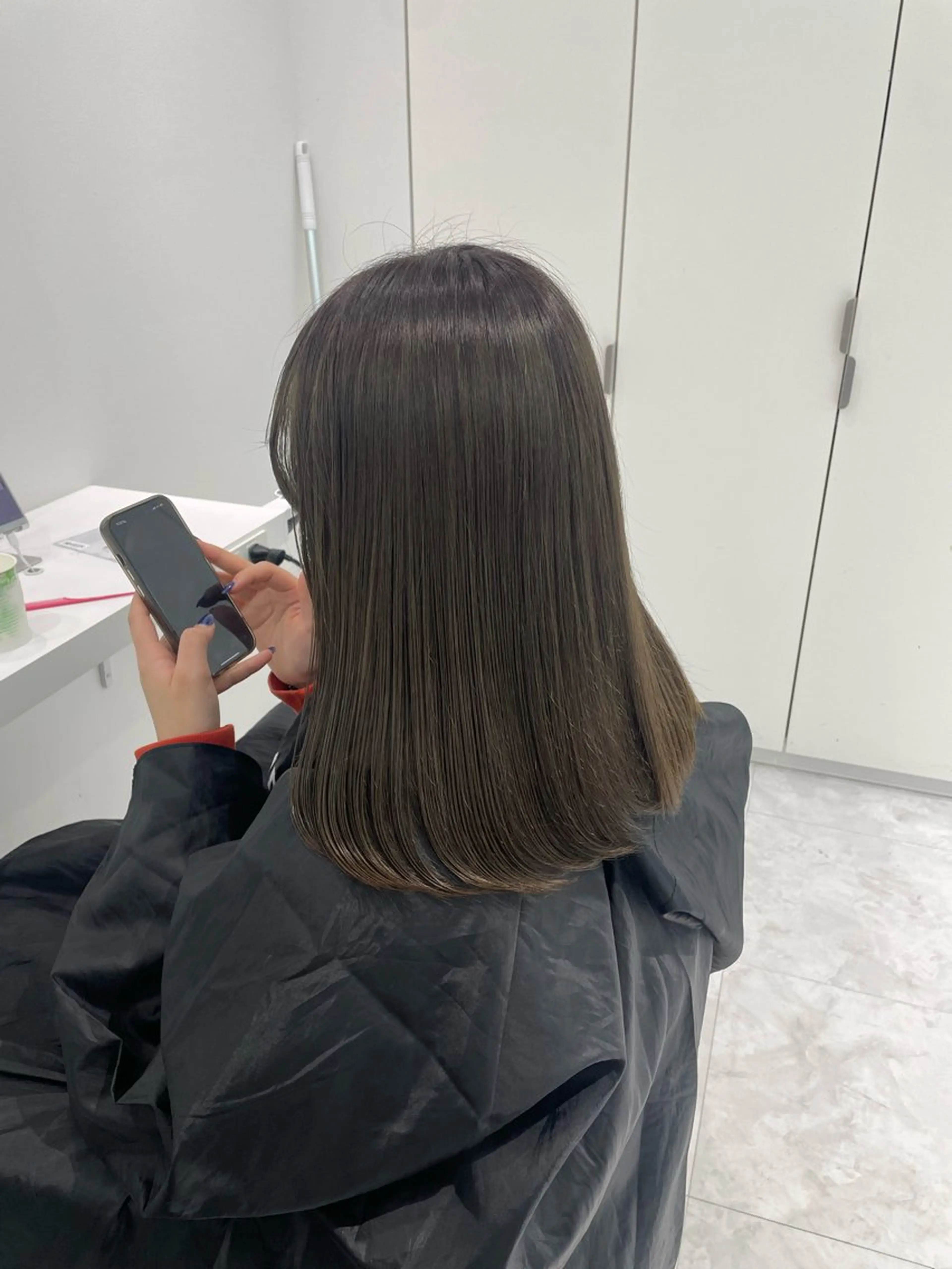 セミロング カラー 🌿透明感赤み消し Keishin🌿のヘアスタイル