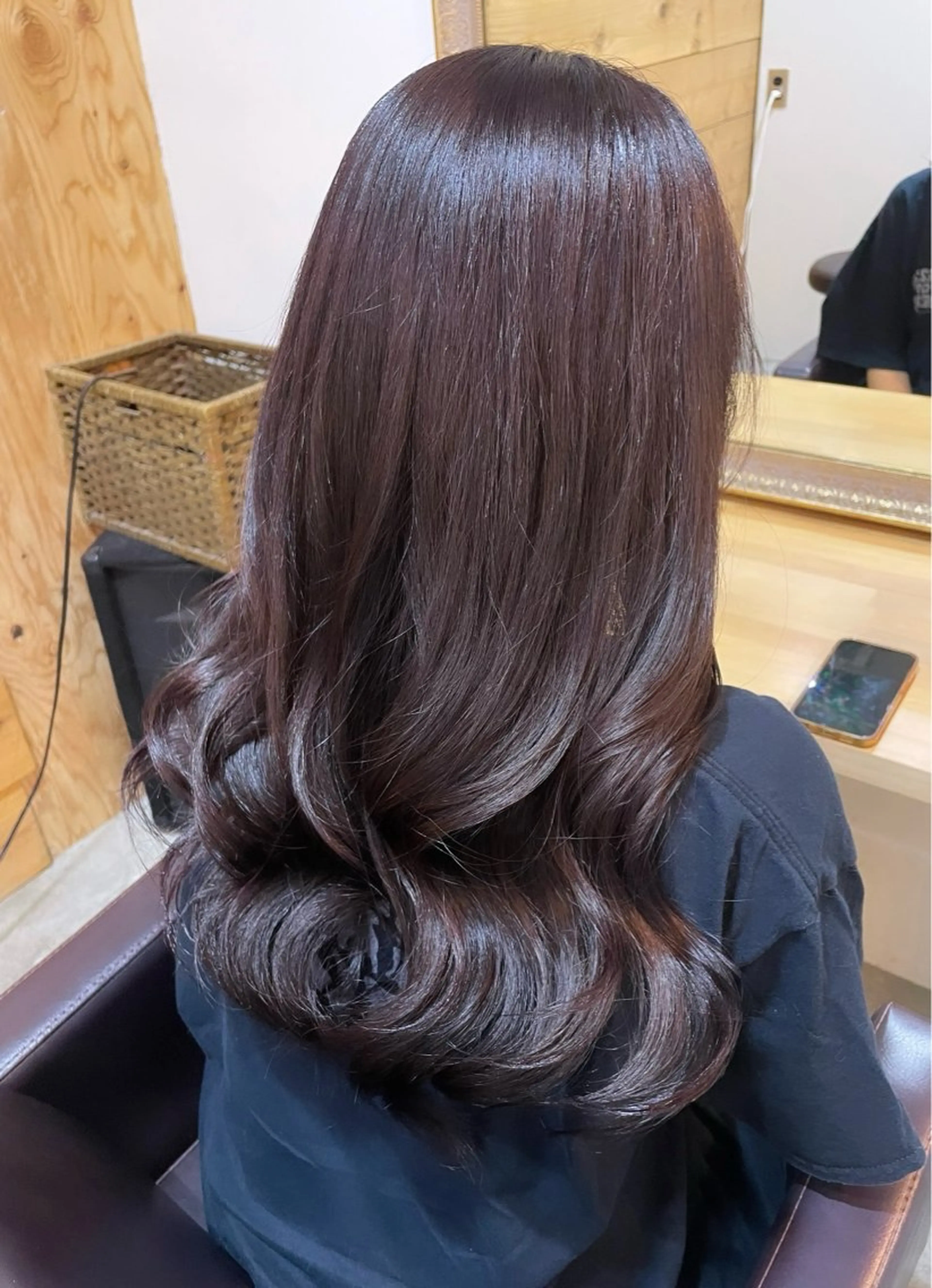 ロング カラー カット ヘアカラー トリートメント 艶カラー｜透明感 カラー｜レイヤーのヘアスタイル