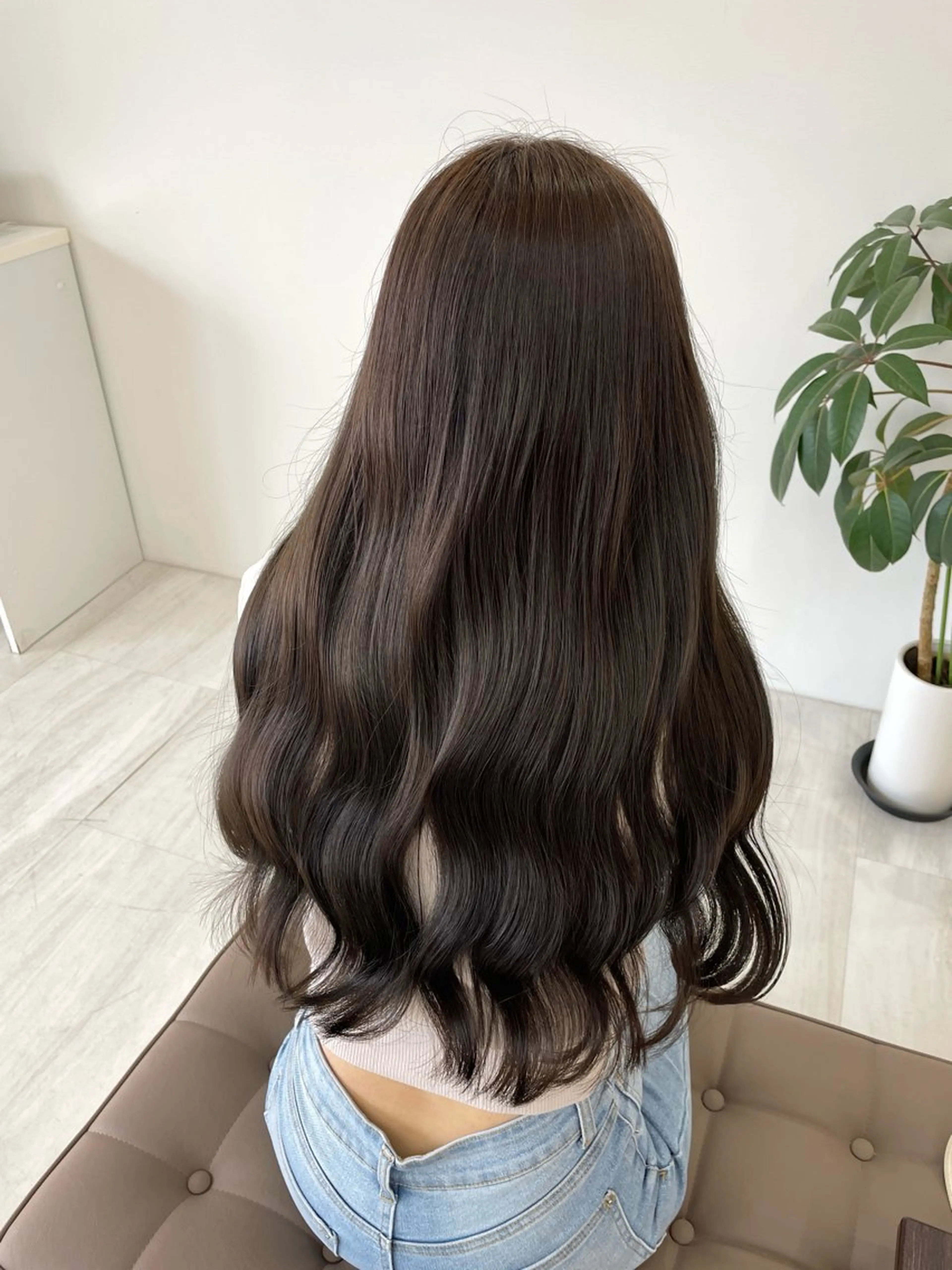 カラー 高岡/EARTH みお/シールエクステのヘアスタイル