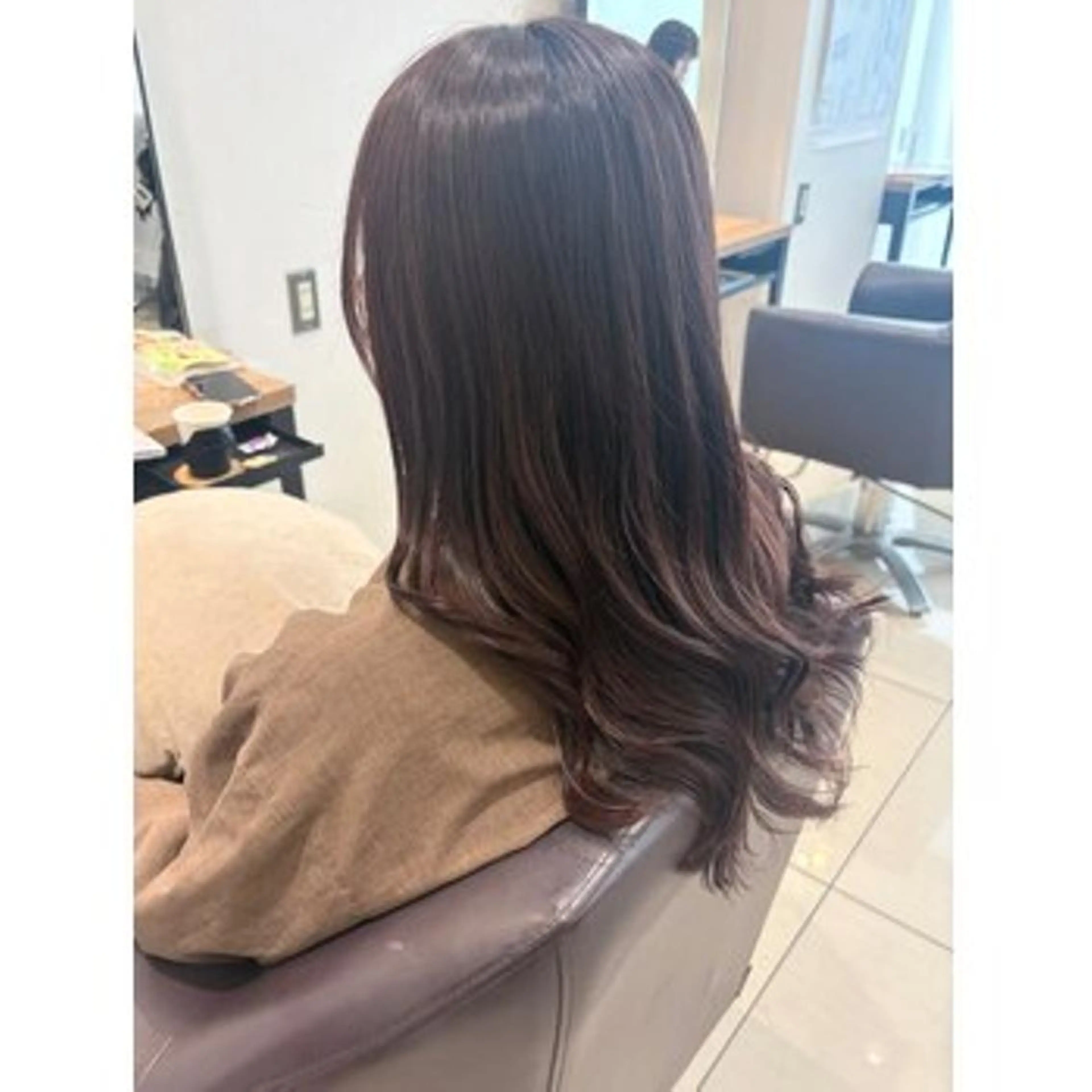 セミロング ヘアカラー BbyC justbeautyのヘアスタイル